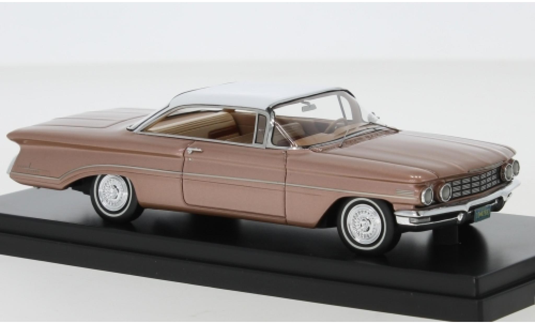Oldsmobile 98 1/43 Goldvarg Collections metallico kupfer/bianco 1960 modellino in miniatura