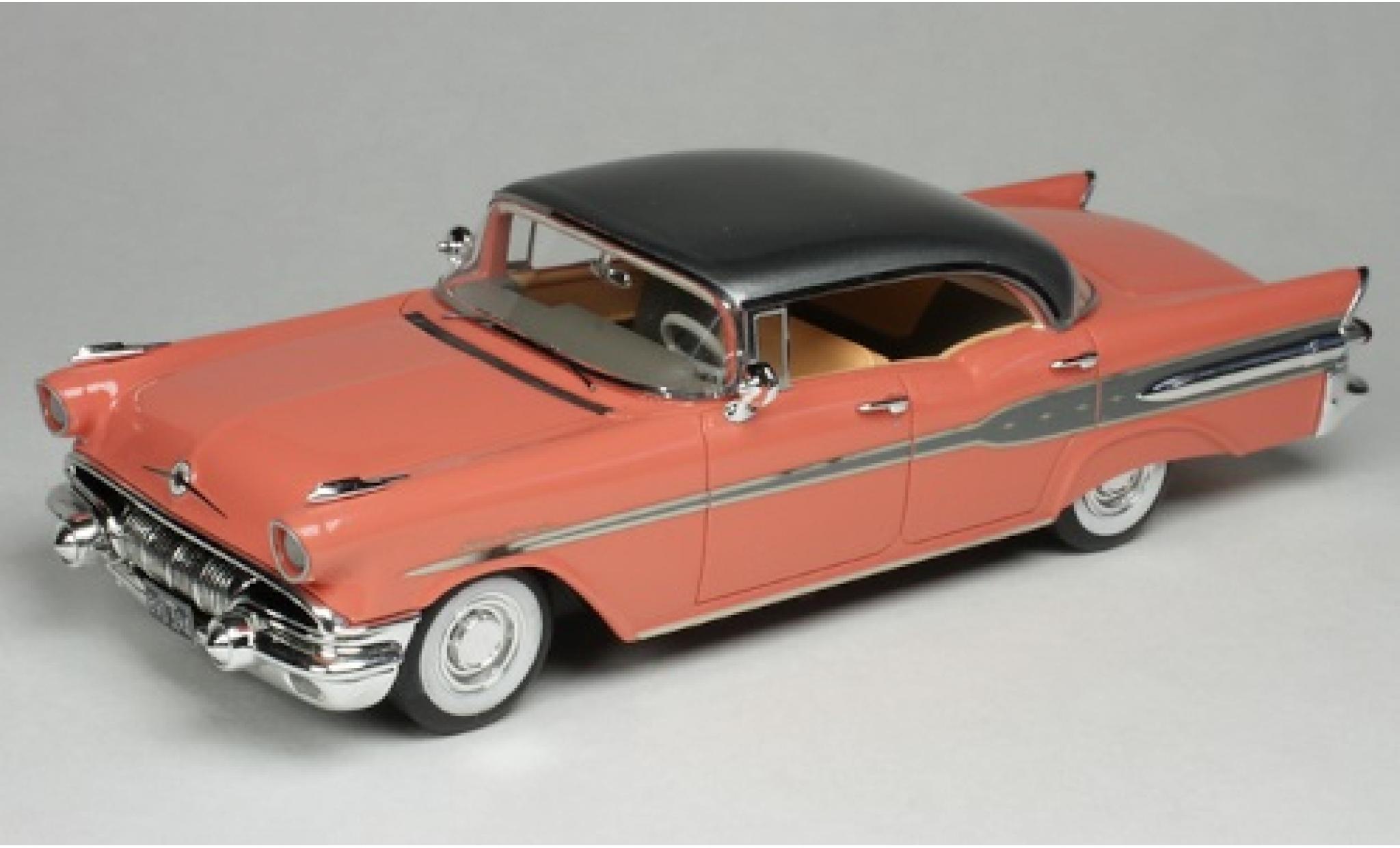 Pontiac Star Chief 1/43 Goldvarg Collections Hardtop rosa/metallico grigio 1957 modellino in miniatura