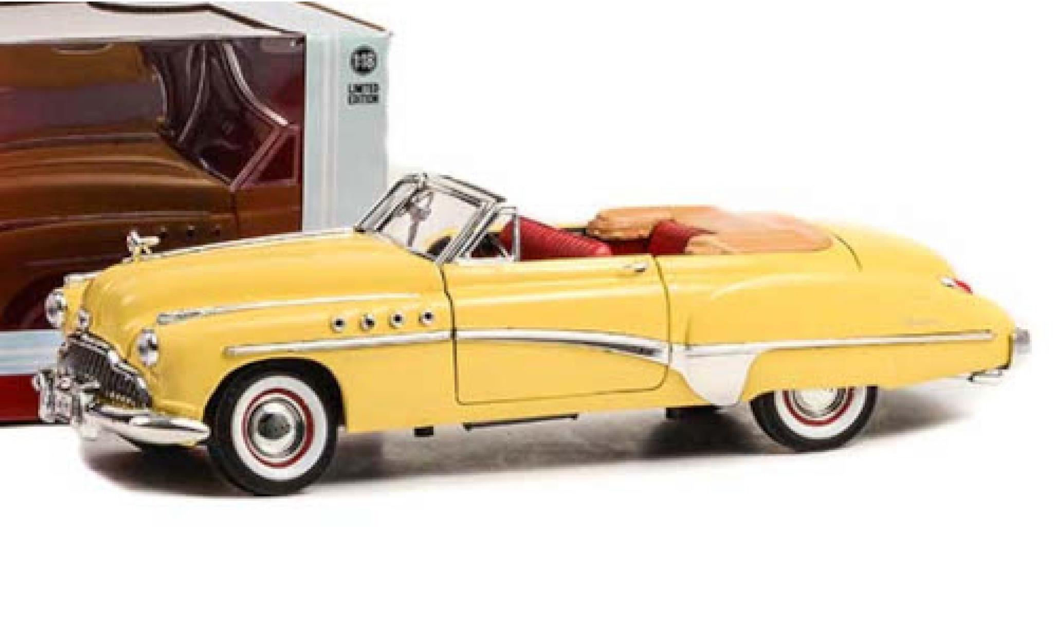 Buick Roadmaster 1/18 Greenlight Convertibile giallo Rain Man 1949 modellino in miniatura
