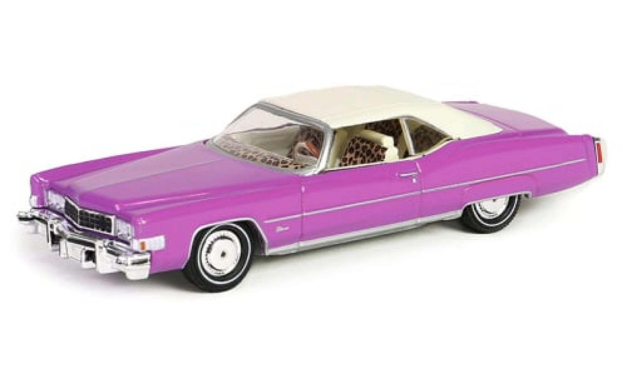 Cadillac Eldorado 1/64 Greenlight Cabriolet lila True Romance 1974 1:64 modellino in miniatura