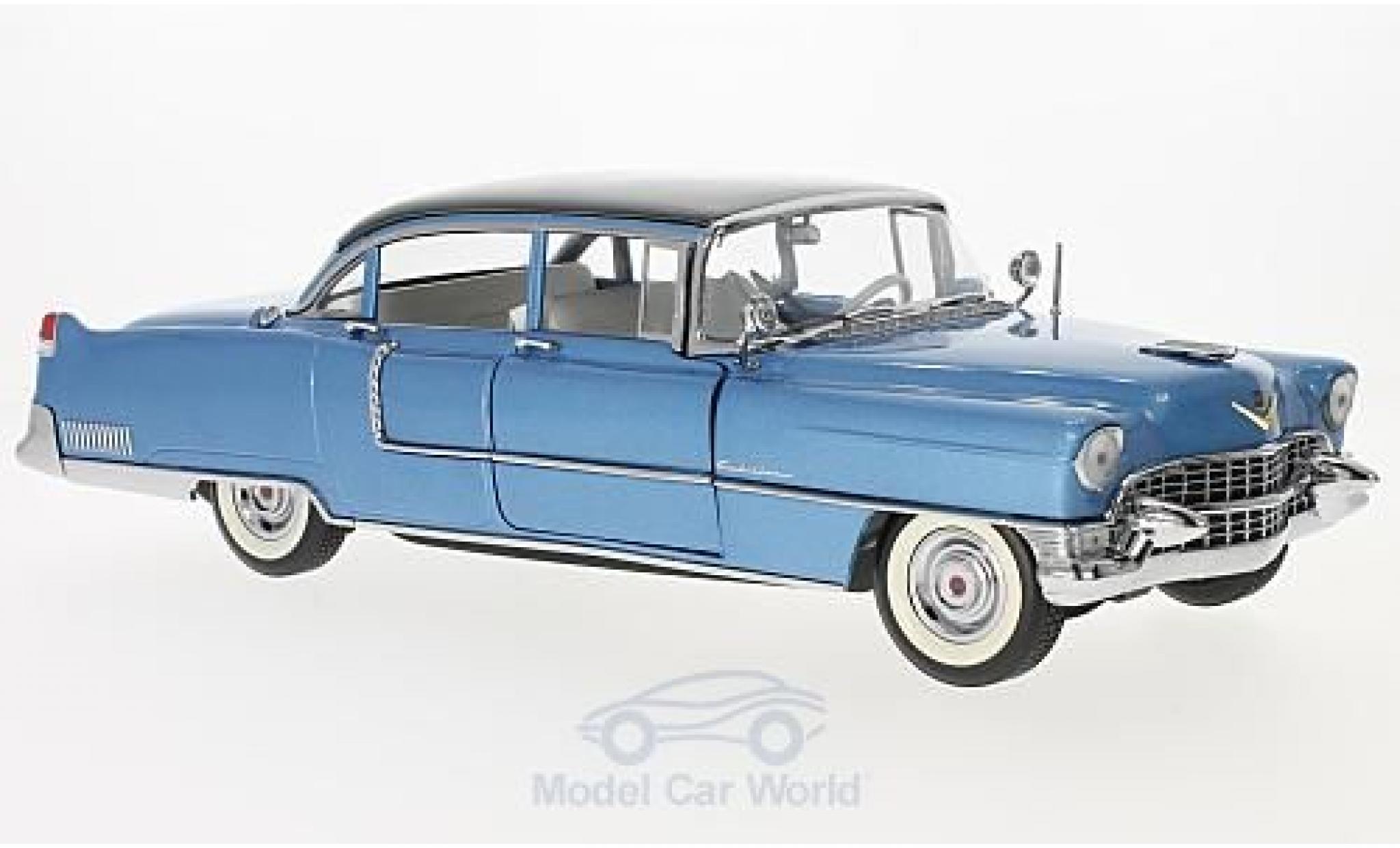 Cadillac Fleetwood 1/18 Greenlight Series 60 metallico blu/nero Elvis Presley 1955 ohne Vitrine modellino in miniatura