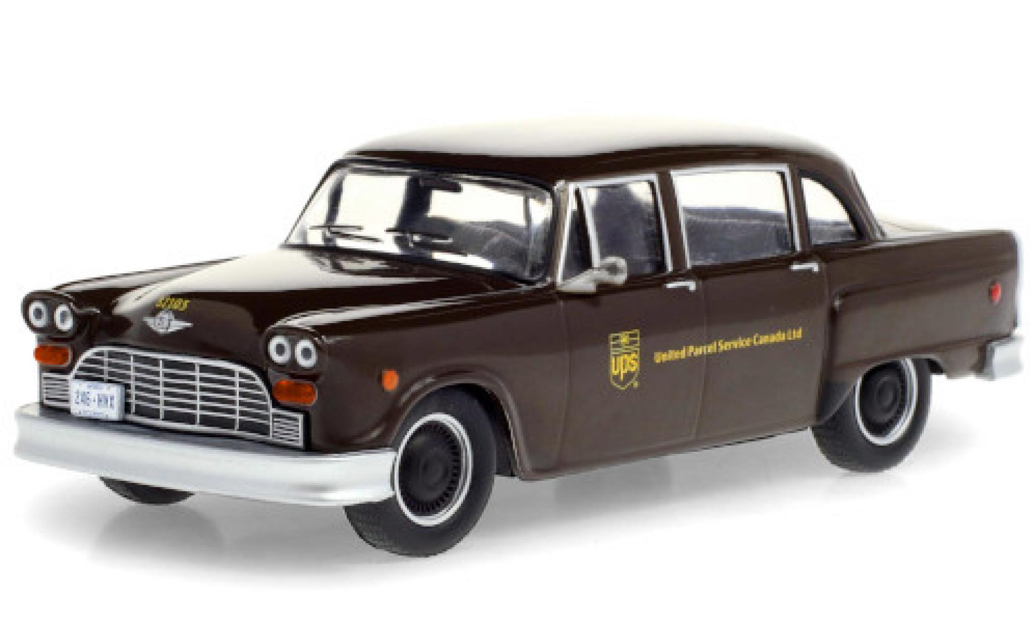 Checker Taxi 1/43 Greenlight cab Parcel Delicery UPS - United Parcel Service Canada Ltd. 1975 modellino in miniatura