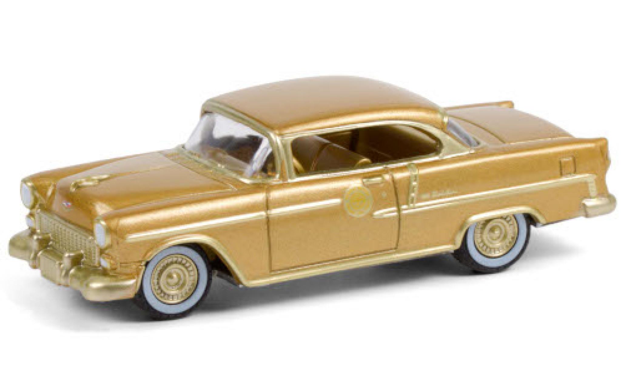 Chevrolet Bel Air 1/64 Greenlight gold 1955 50 Millionth GM Car modellino in miniatura