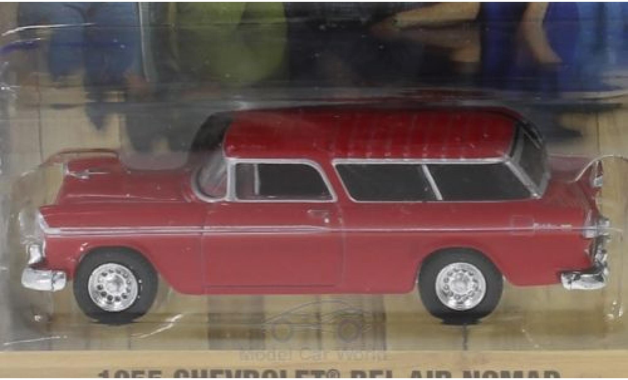 Chevrolet Bel Air 1/64 Greenlight Nomad rosso Home Improvement 1955 modellino in miniatura