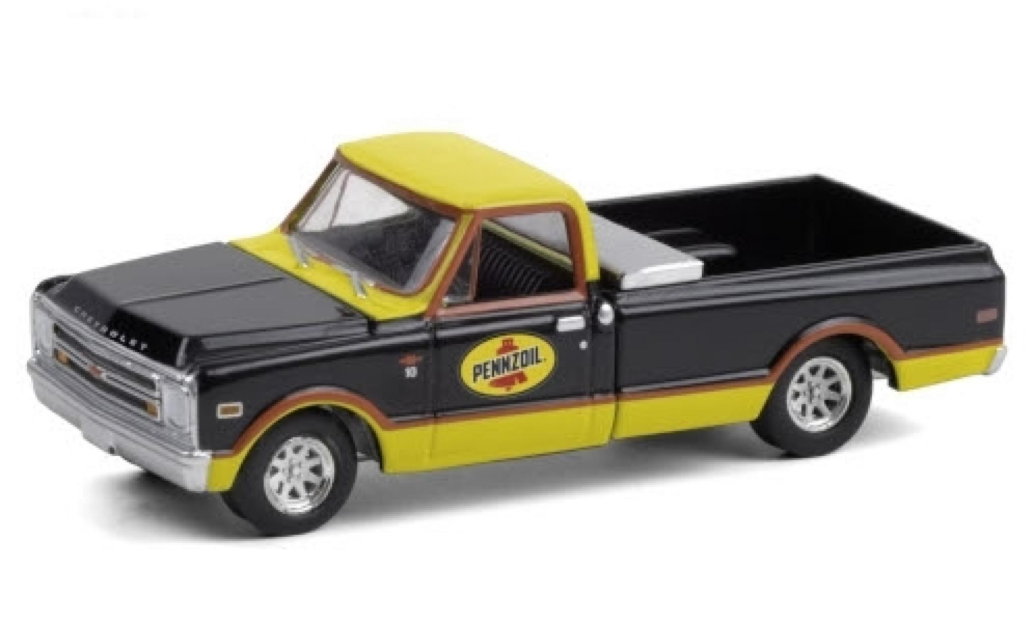 Chevrolet C-10 1/64 Greenlight Pennzoil 1968 modellino in miniatura