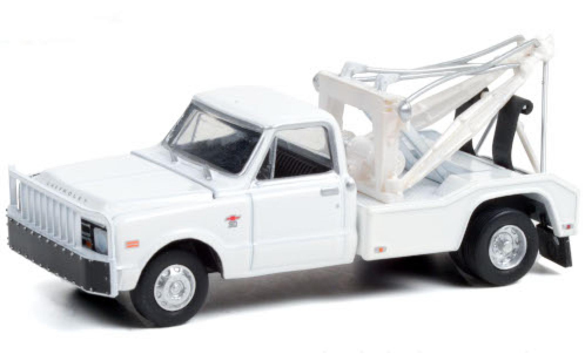 Chevrolet C-30 1/64 Greenlight Dually Wrecker bianco 1968 modellino in miniatura