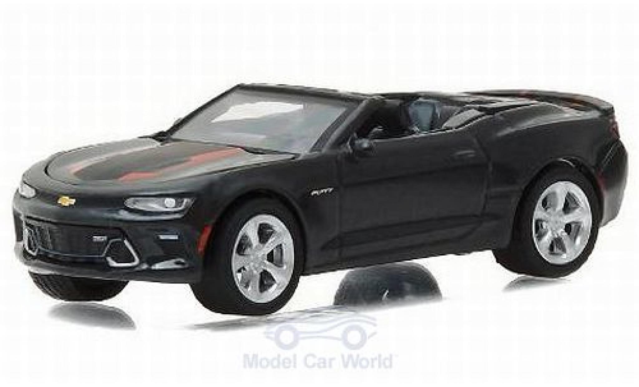 Chevrolet Camaro 1/64 Greenlight nero/Dekor 2017 50th Anniversary Edition ohne Vitrine modellino in miniatura