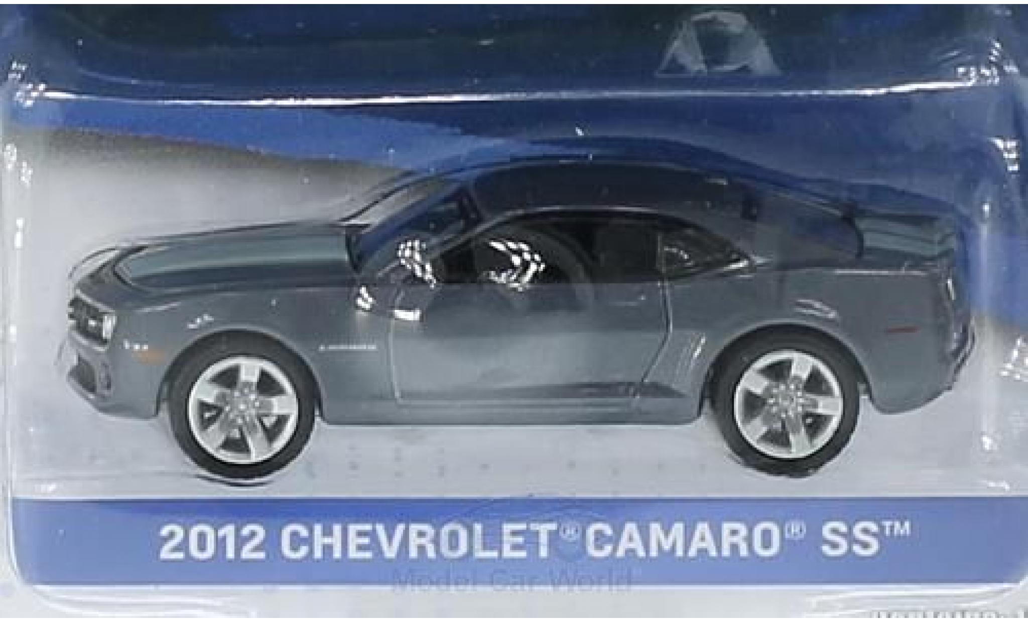 Chevrolet Camaro 1/64 Greenlight SS metallico grigio/grigio 2012 General Motors Series 1 ohne Vitrine modellino in miniatura
