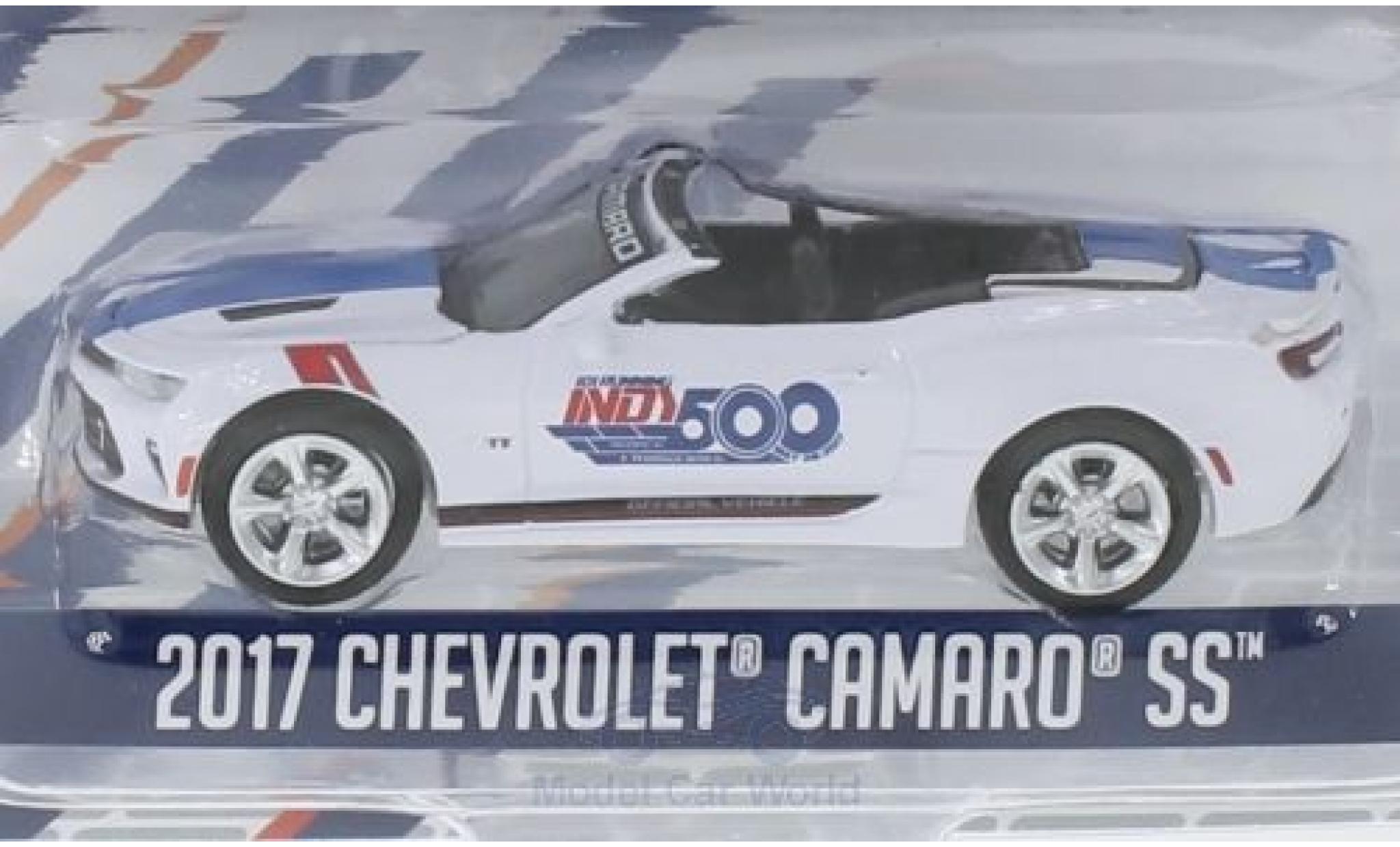 Chevrolet Camaro 1/64 Greenlight bianco 2017 101 Running Indy 500 modellino in miniatura