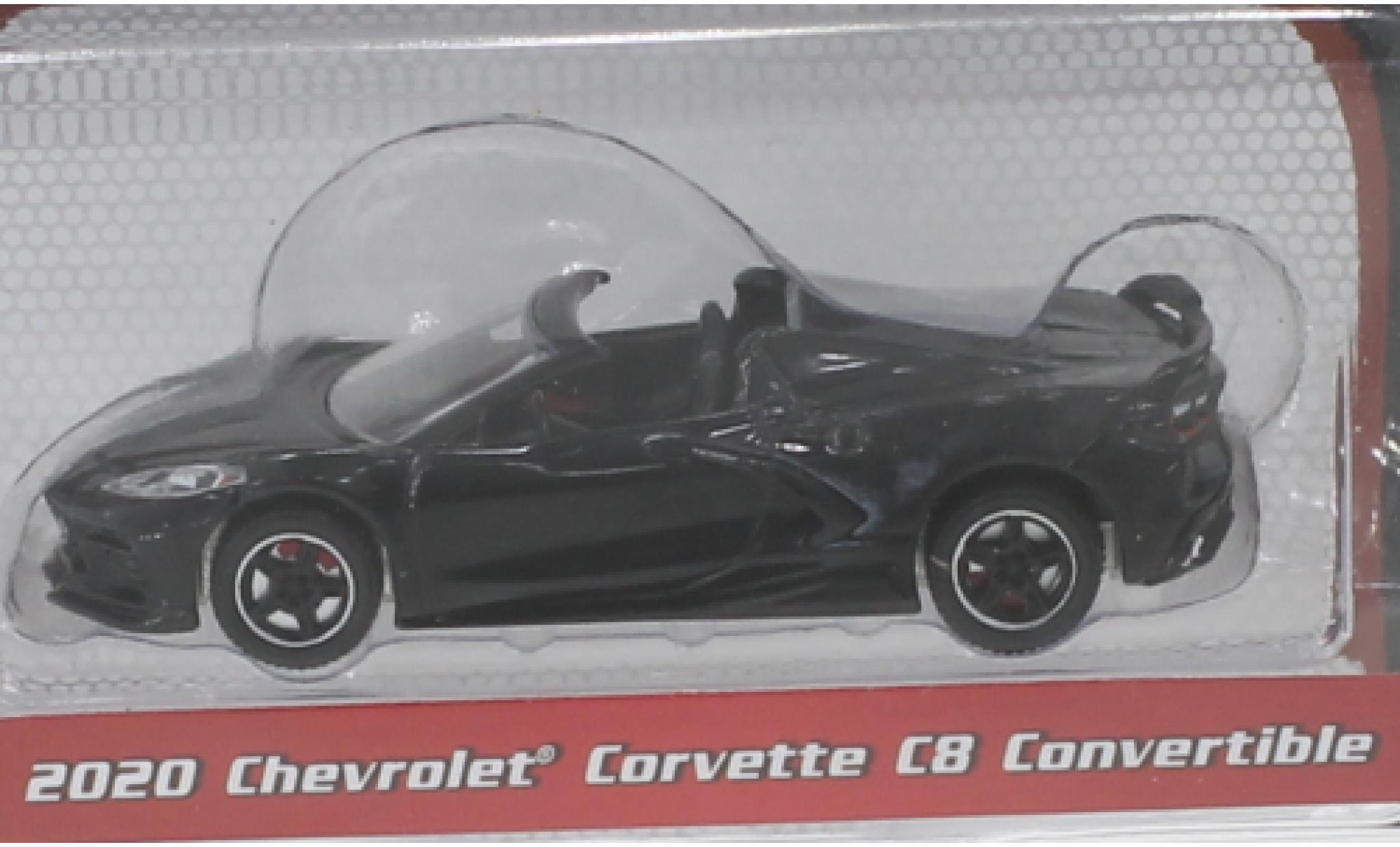 Chevrolet Corvette 1/64 Greenlight (C8) Convertibile nero 2020 modellino in miniatura