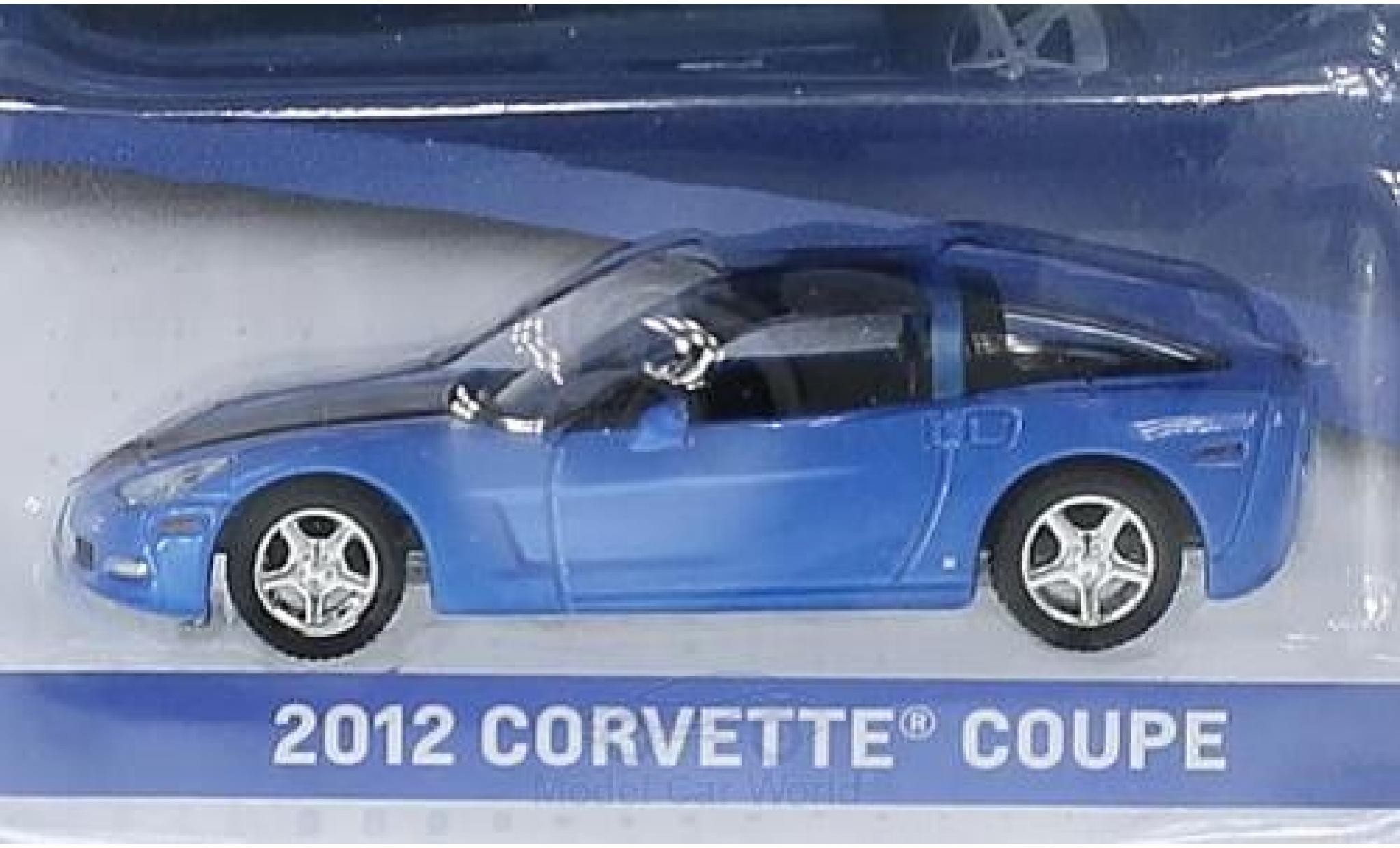 Chevrolet Corvette 1/64 Greenlight Coupe metallico blu/nero 2012 General Motors Series 1 ohne Vitrine modellino in miniatura