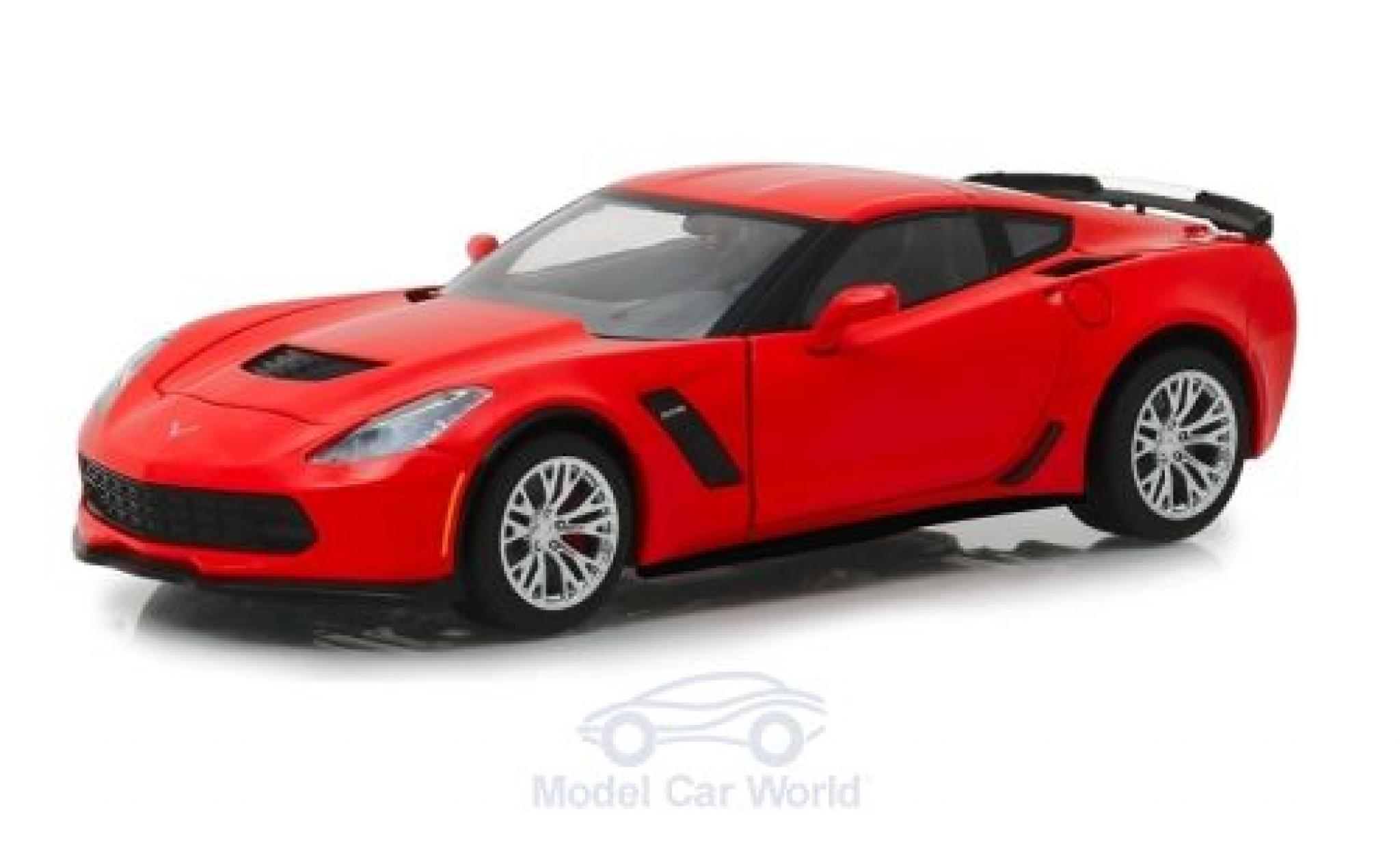 Chevrolet Corvette 1/24 Greenlight Z06 rosso 2019 modellino in miniatura