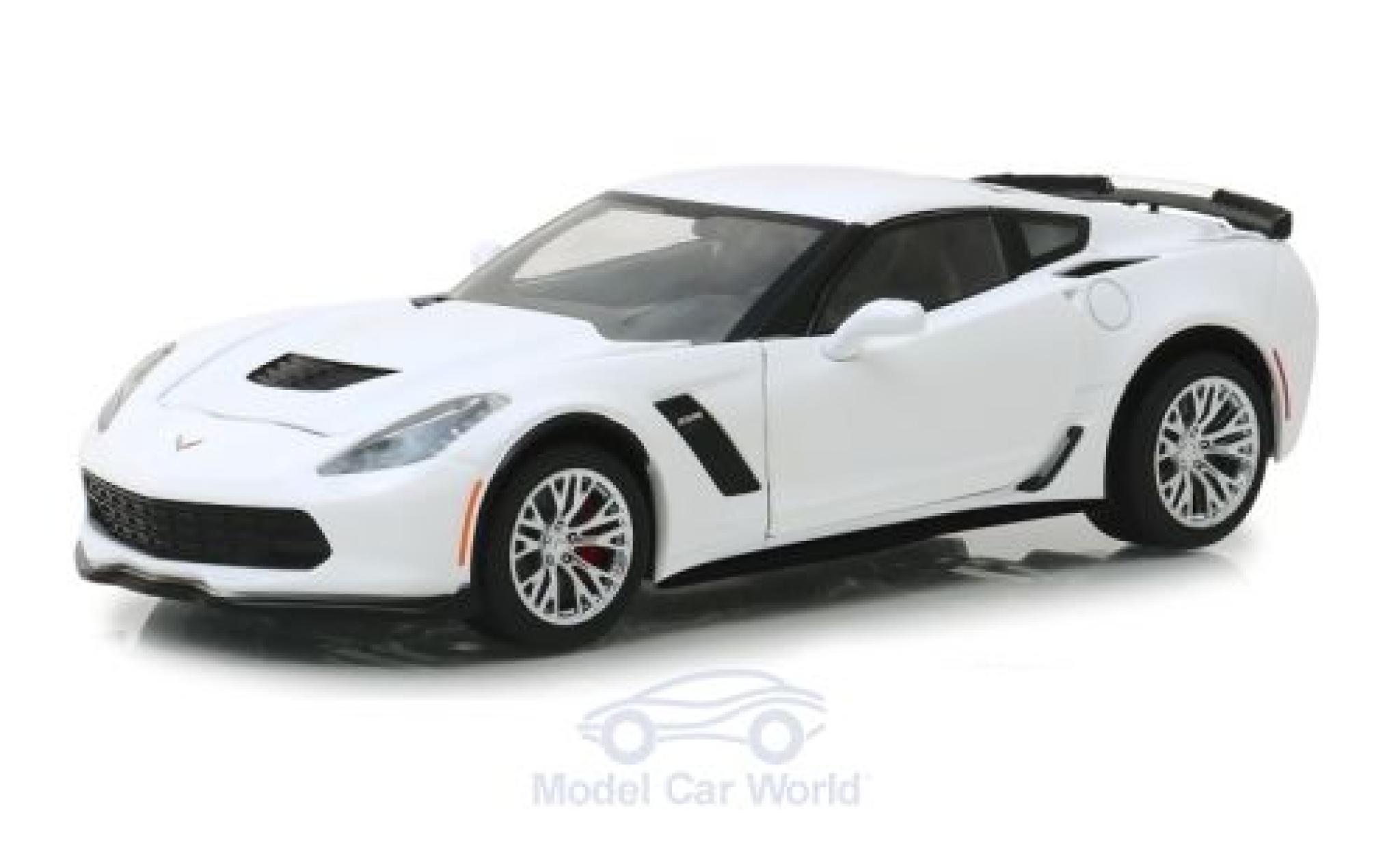 Chevrolet Corvette 1/24 Greenlight Z06 bianco 2019 modellino in miniatura