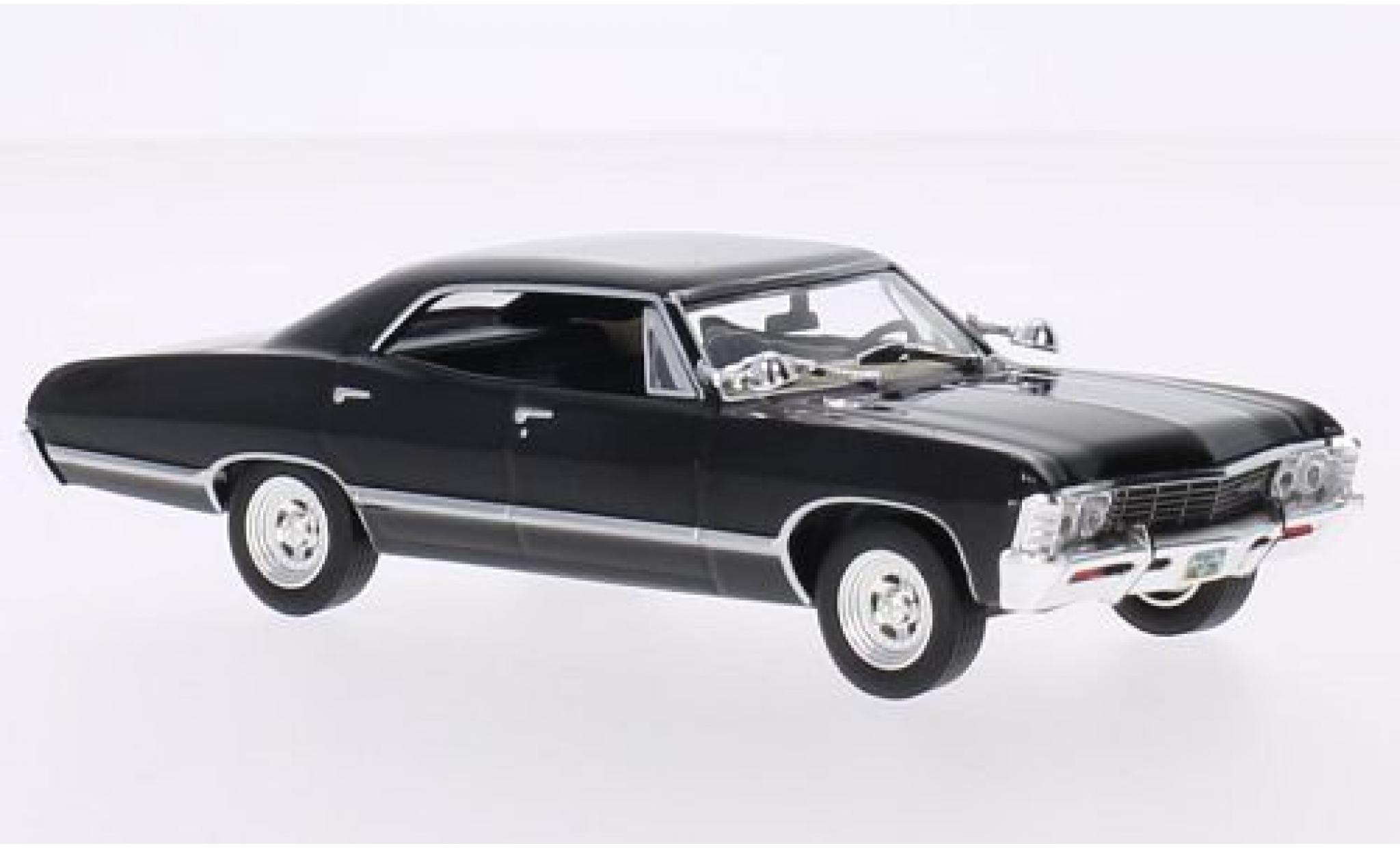 Chevrolet Impala 1/43 Greenlight Sport Sedan nero Supernatural TV Series 1967 modellino in miniatura