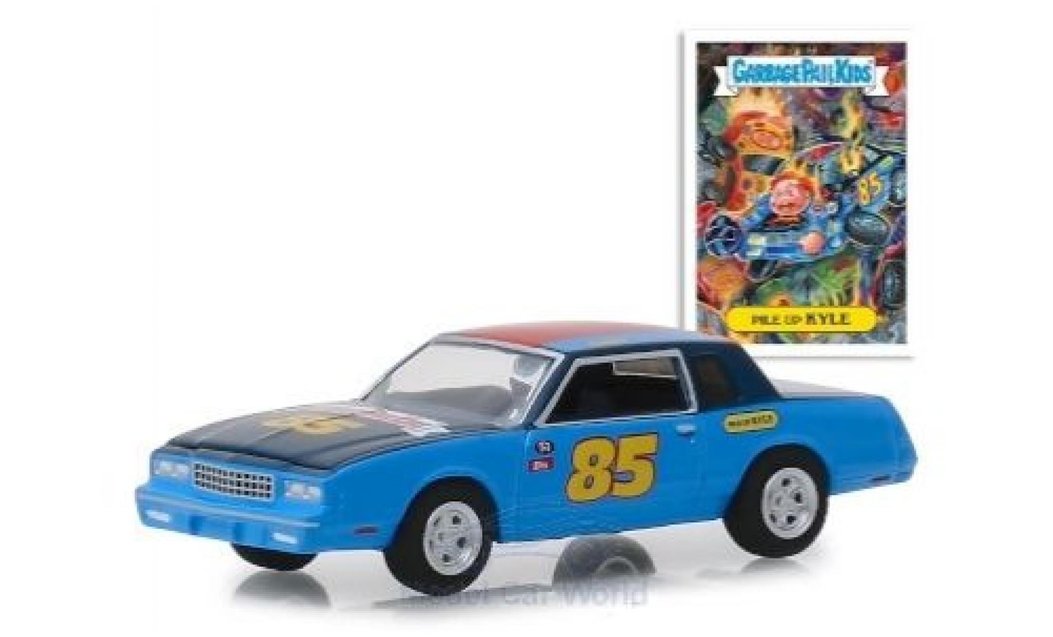 Chevrolet Monte Carlo 1/64 Greenlight GarbagePailKids 1983 Pile Up Kyle modellino in miniatura