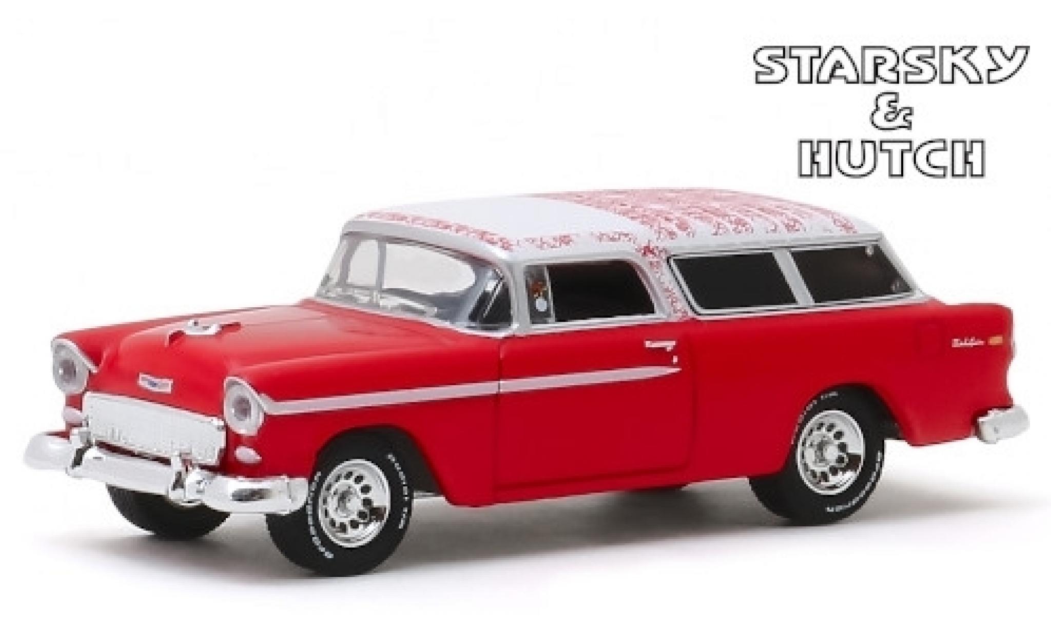 Chevrolet Nomad 1/64 Greenlight rosso/bianco Starsky & Hutch 1955 modellino in miniatura