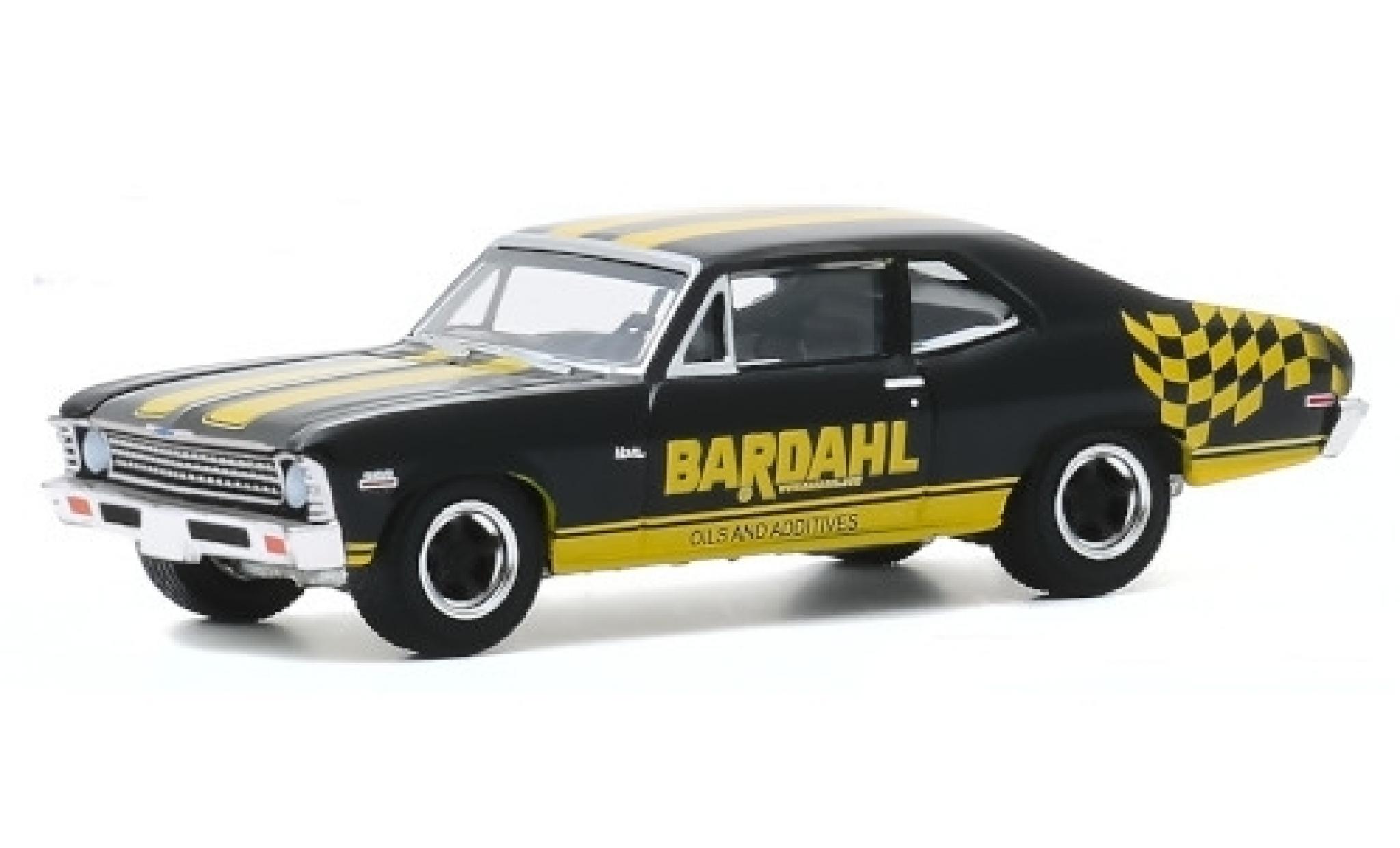 Chevrolet Nova 1/64 Greenlight Bardahl 1972 modellino in miniatura