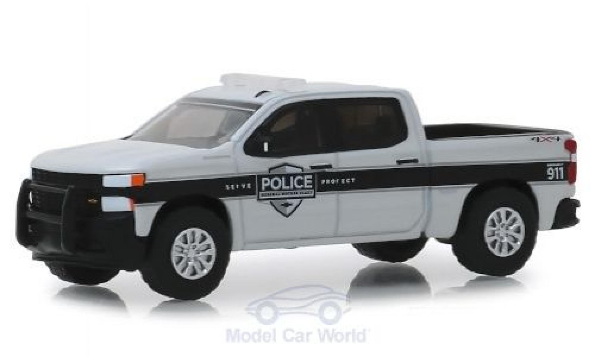 Chevrolet Silverado 1/64 Greenlight SSV General Motors Fleet Police 2019 modellino in miniatura