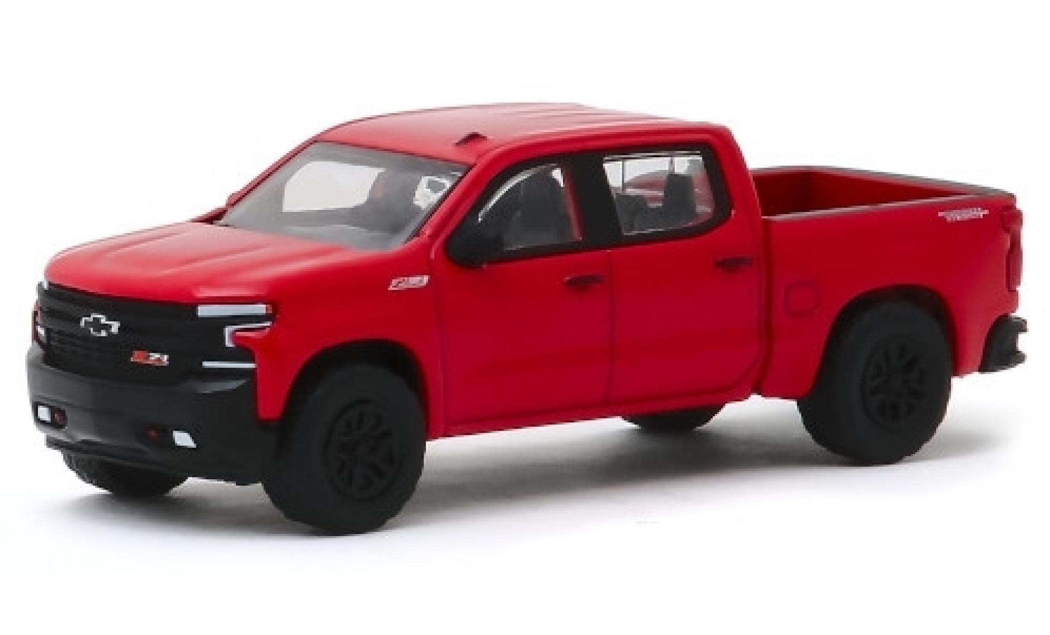 Chevrolet Silverado 1/64 Greenlight Trail Boss rosso 2019 modellino in miniatura