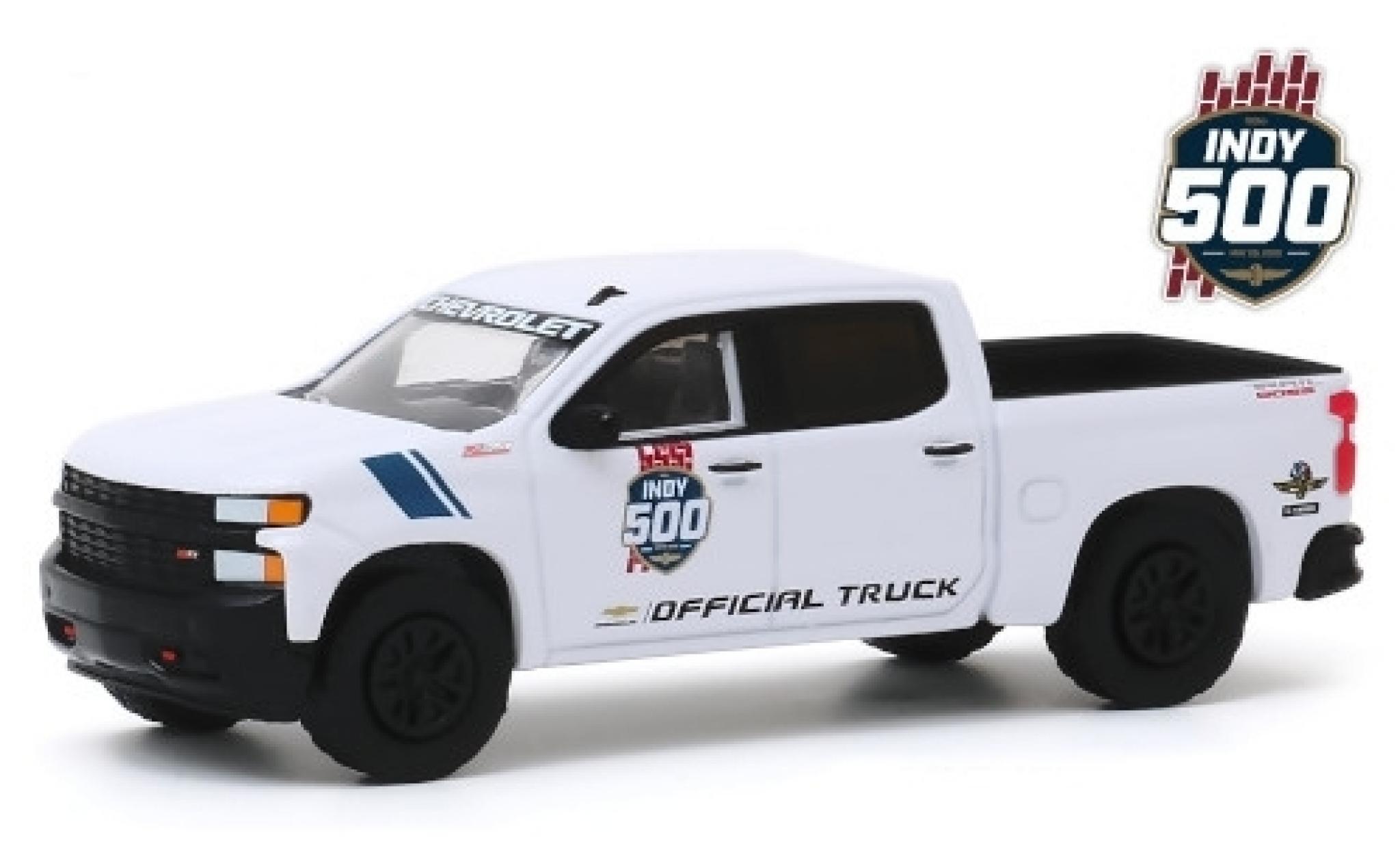 Chevrolet Silverado 1/64 Greenlight Trail Boss Z71 Indy 500 2019 103rd Running of the Indianapolis 500 Mile Race Official Truck modellino in miniatura