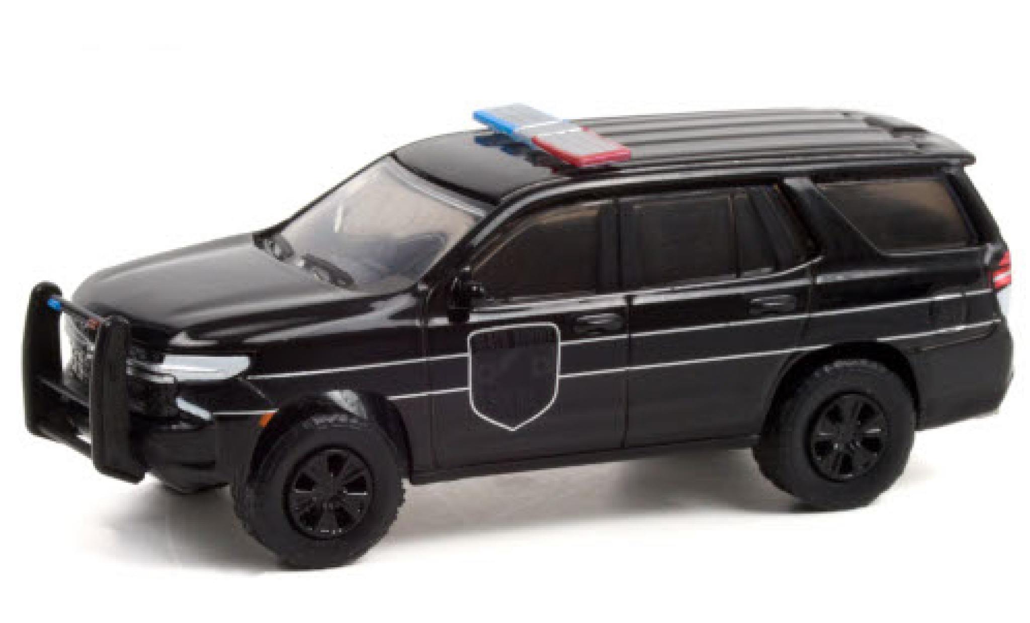 Chevrolet Tahoe 1/64 Greenlight Black Bandit Police 2021 modellino in miniatura