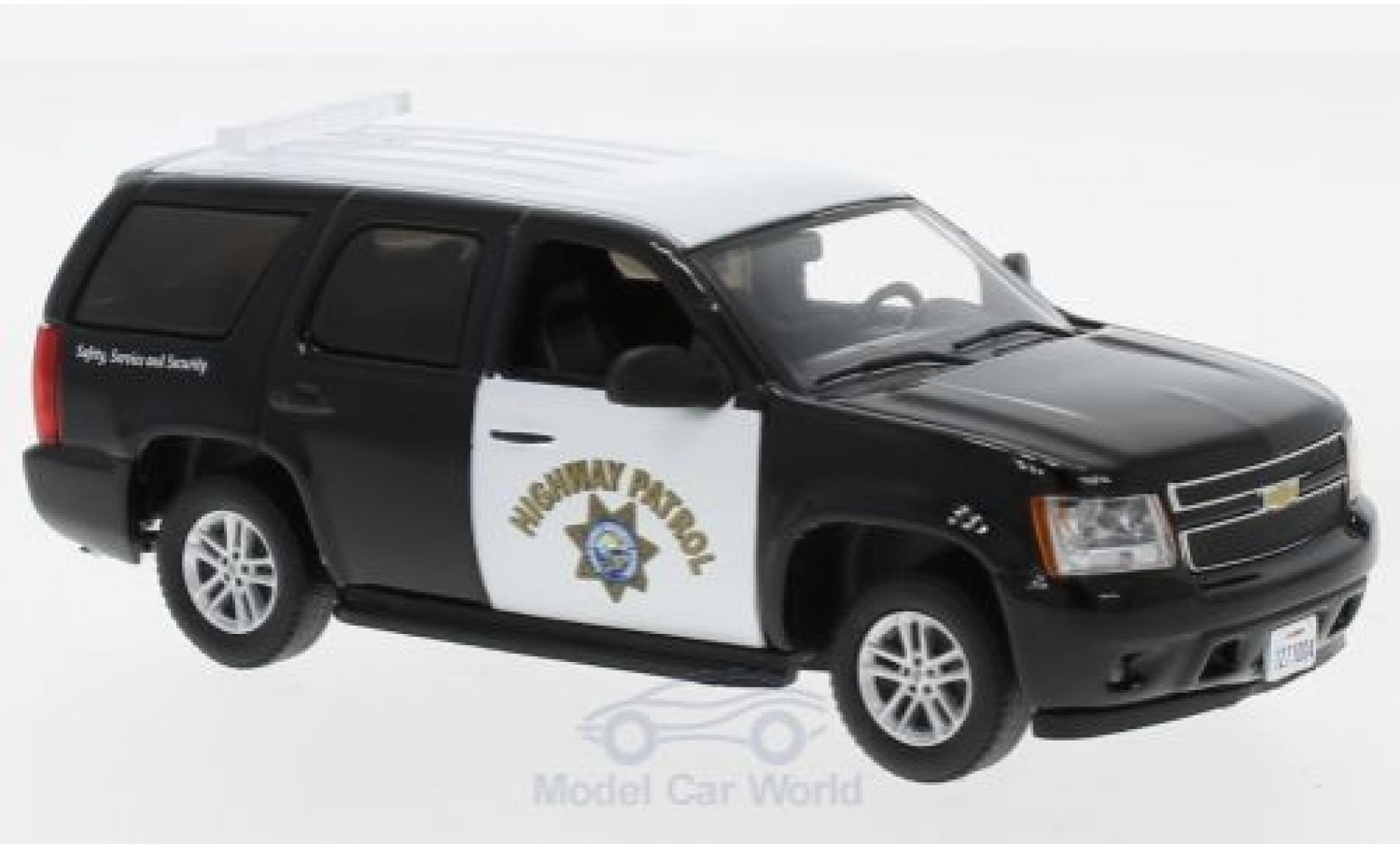 Chevrolet Tahoe 1/43 Greenlight nero/bianco California Highway Patrol 2012 modellino in miniatura