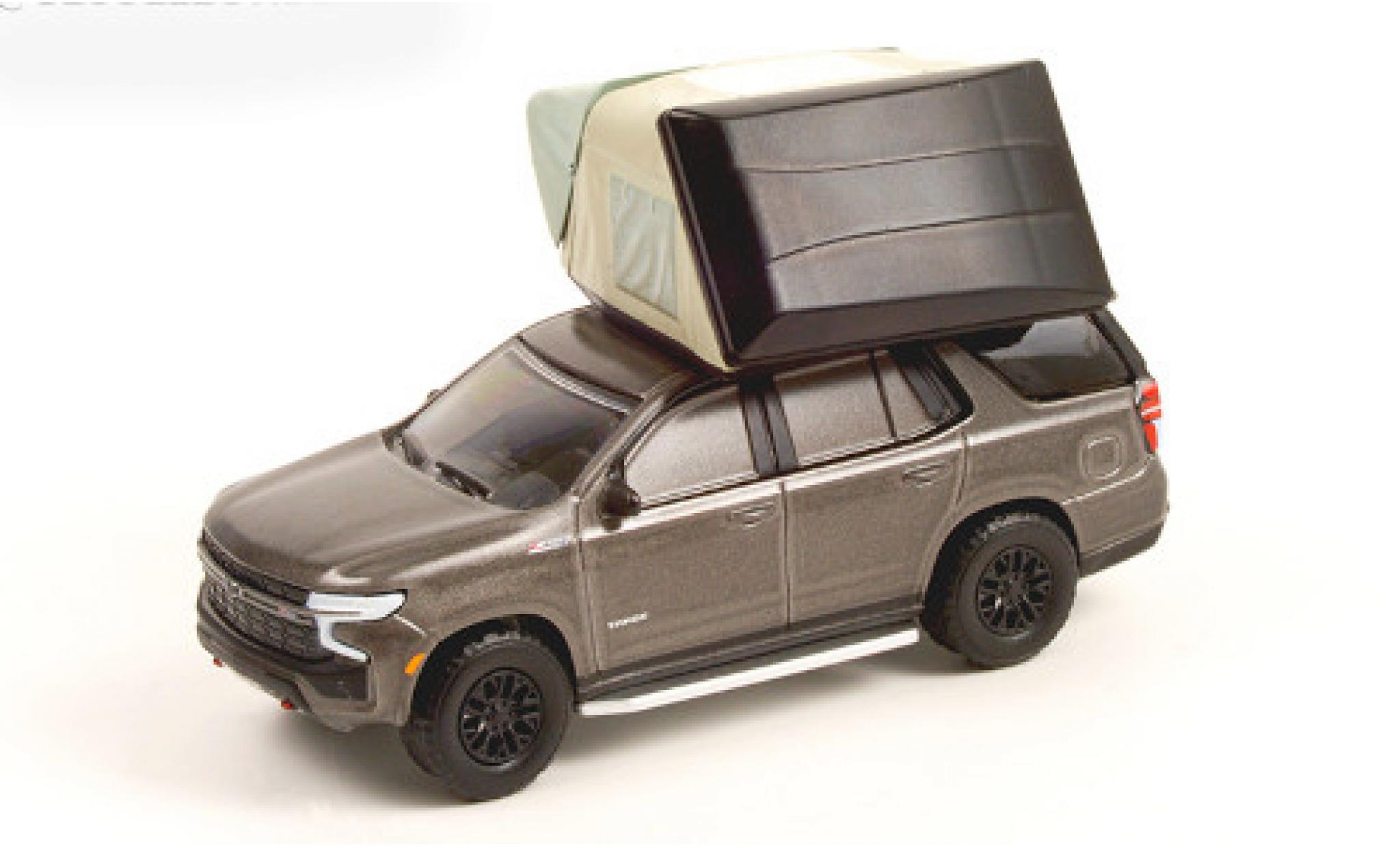 Chevrolet Tahoe 1/64 Greenlight Z71 metallico grigio 2021 modellino in miniatura