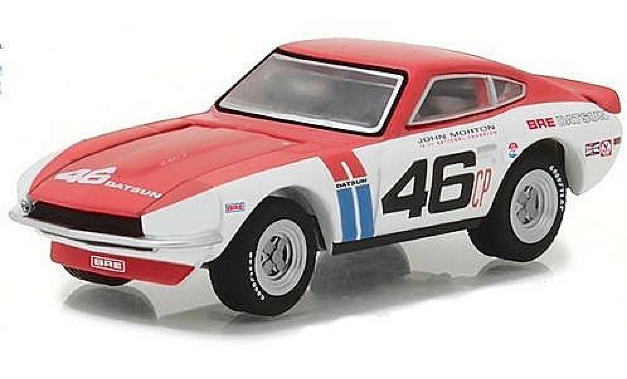 Datsun 240Z 1/64 Greenlight No.46 BRE 1970 J.Morton modellino in miniatura