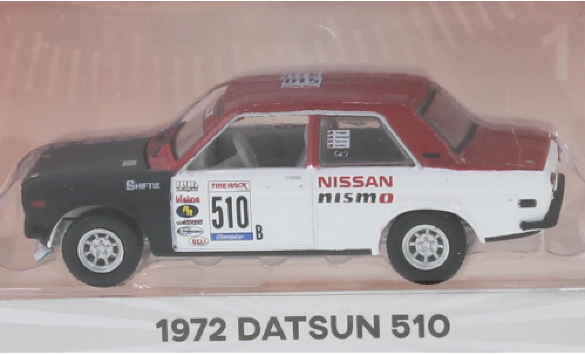 Datsun 510 1/64 Greenlight No.B 1972 2-Door Sedan modellino in miniatura