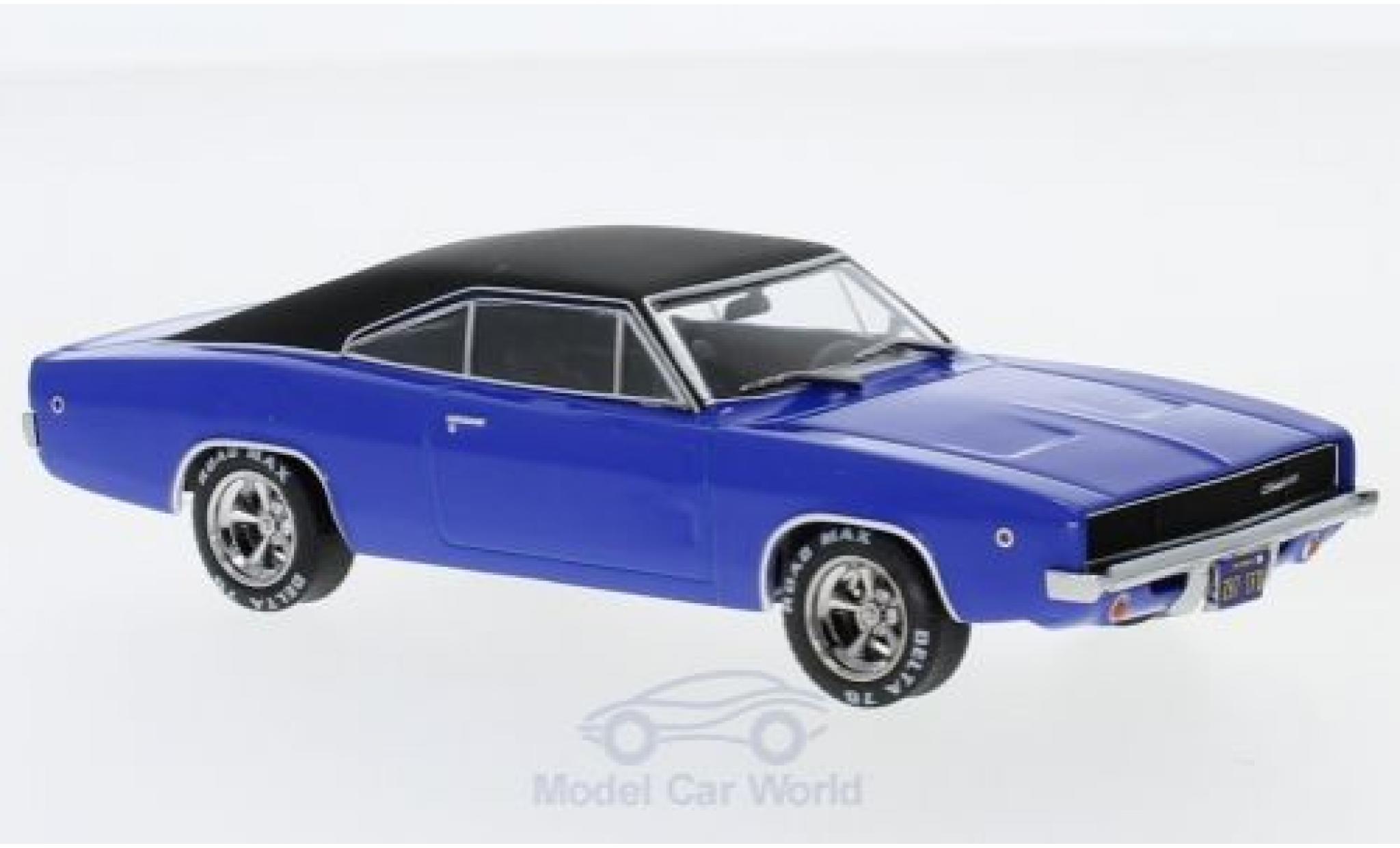 Dodge Charger 1968 1/43 Greenlight blu/matt-nero Christine 1968 modellino in miniatura