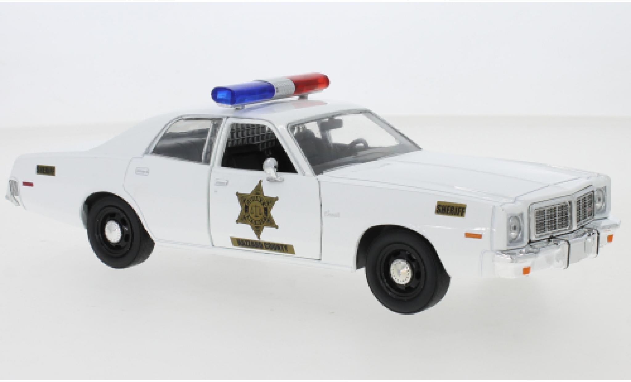 Dodge Coronet 1/24 Greenlight Hazzard County Sheriff 1975 police (USA) modellino in miniatura