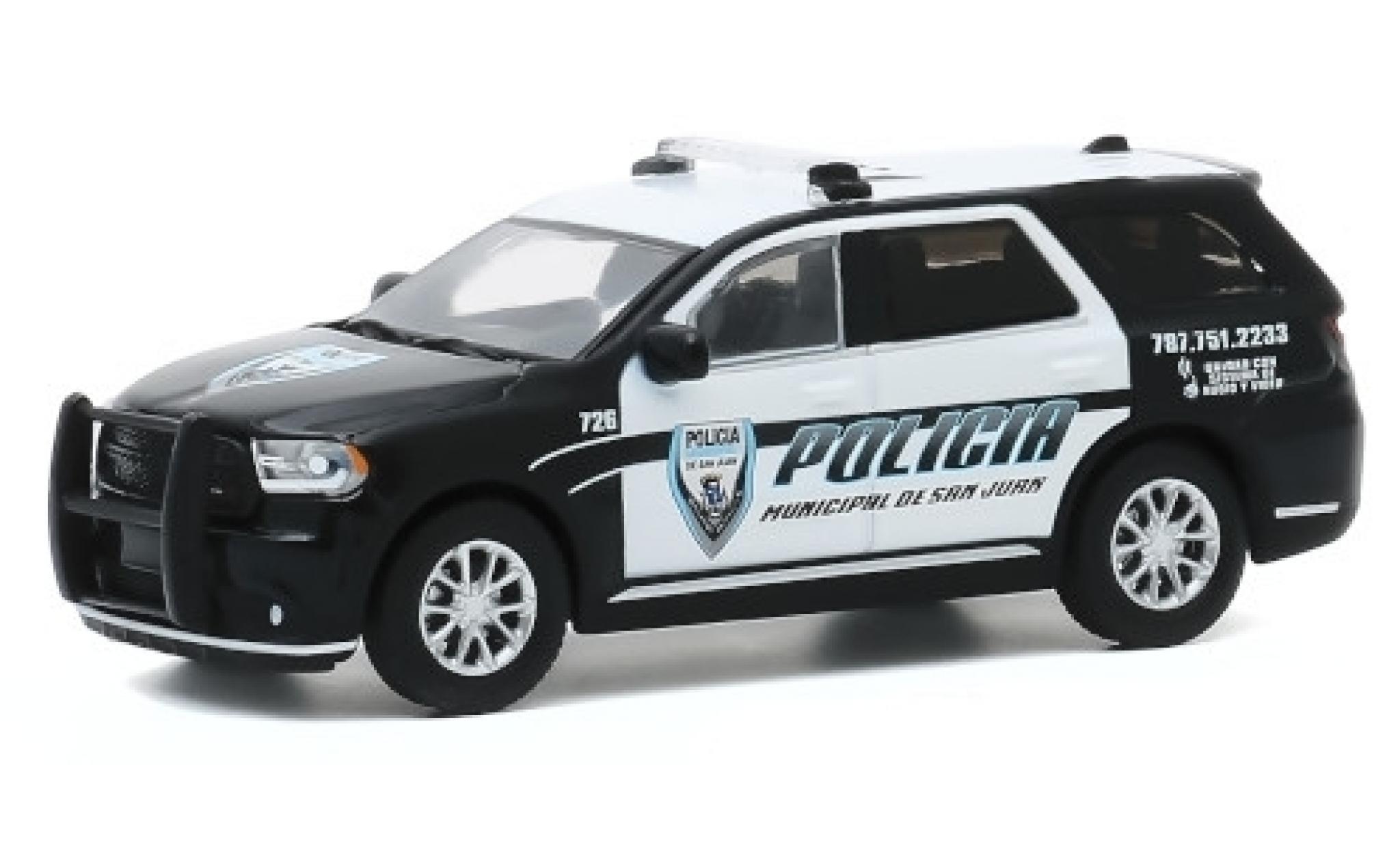 Dodge Durango 1/64 Greenlight Pursuit Policia Municipal de San Juan 2018 modellino in miniatura