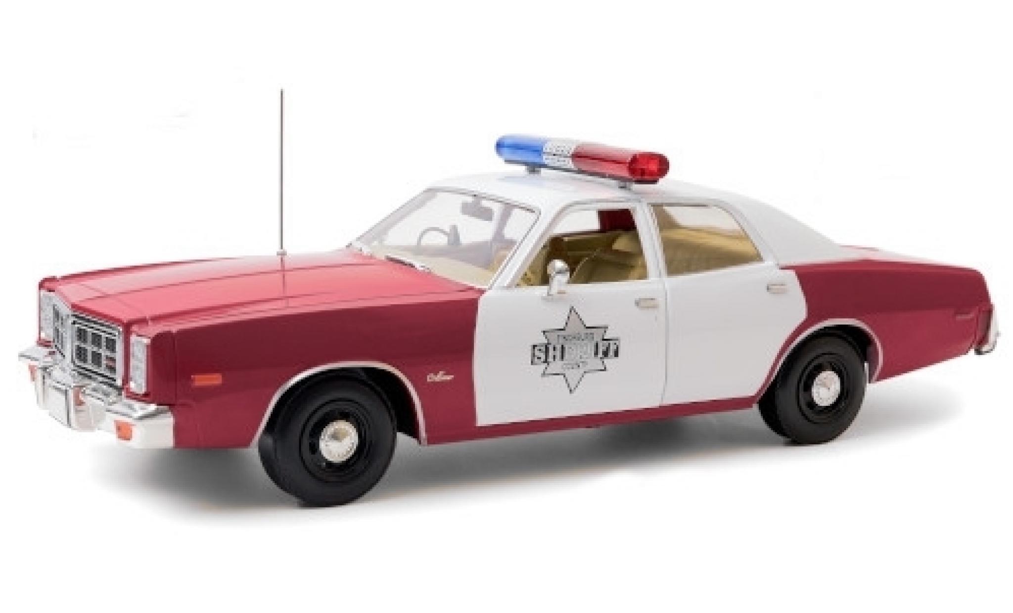 Dodge Monaco 1/18 Greenlight Finchburg County Sheriff 1977 modellino in miniatura