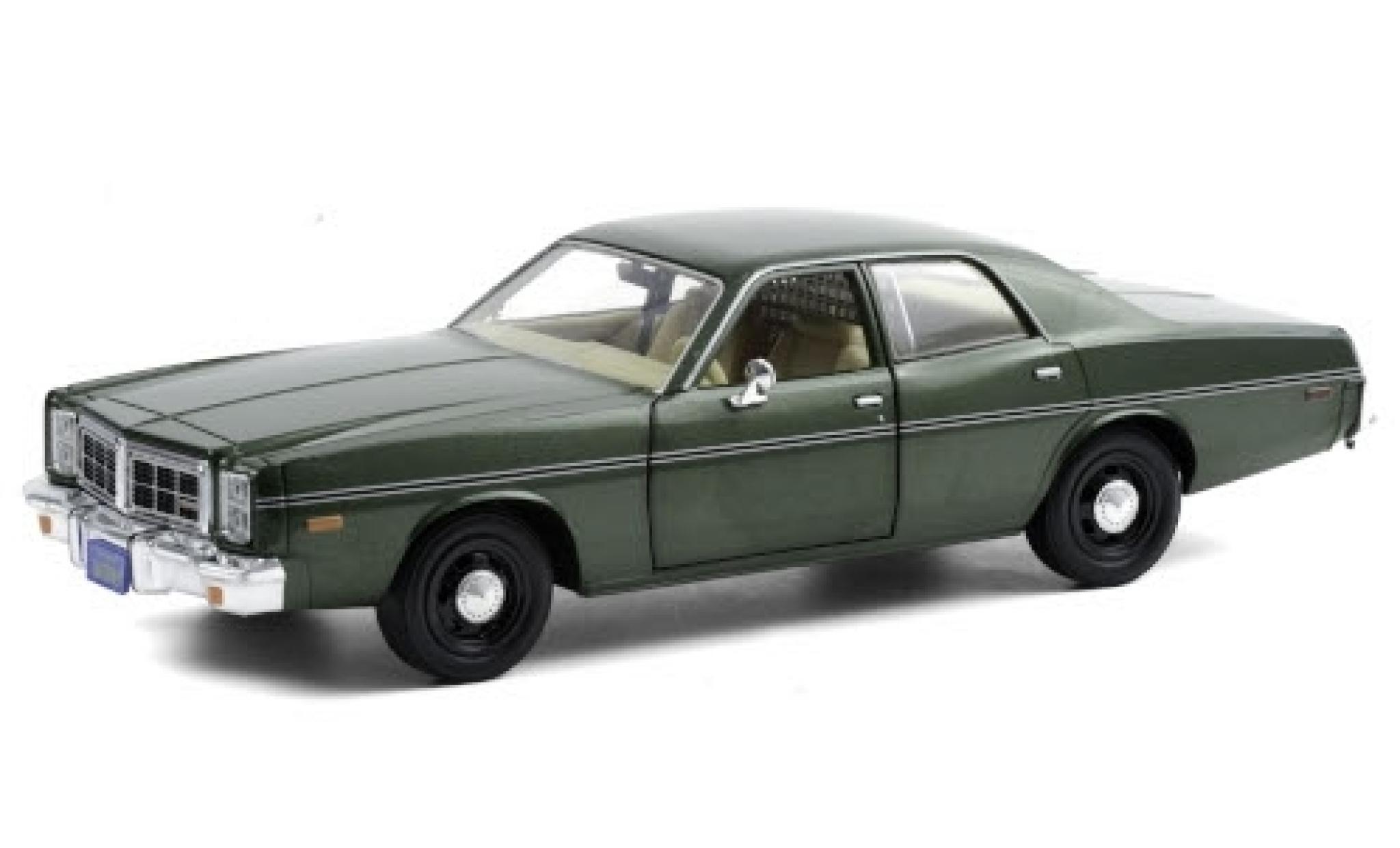 Dodge Monaco 1/24 Greenlight metallico verde 1977 Hunter (TV-s�rie 1984-91) modellino in miniatura