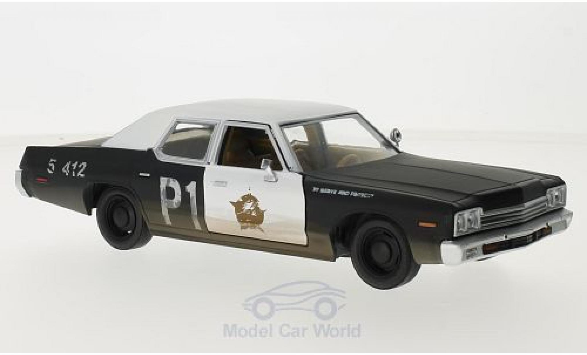 Dodge Monaco 1974 1/24 Greenlight nero/bianco Blues Brossohers 1974 Bluesmobile modellino in miniatura