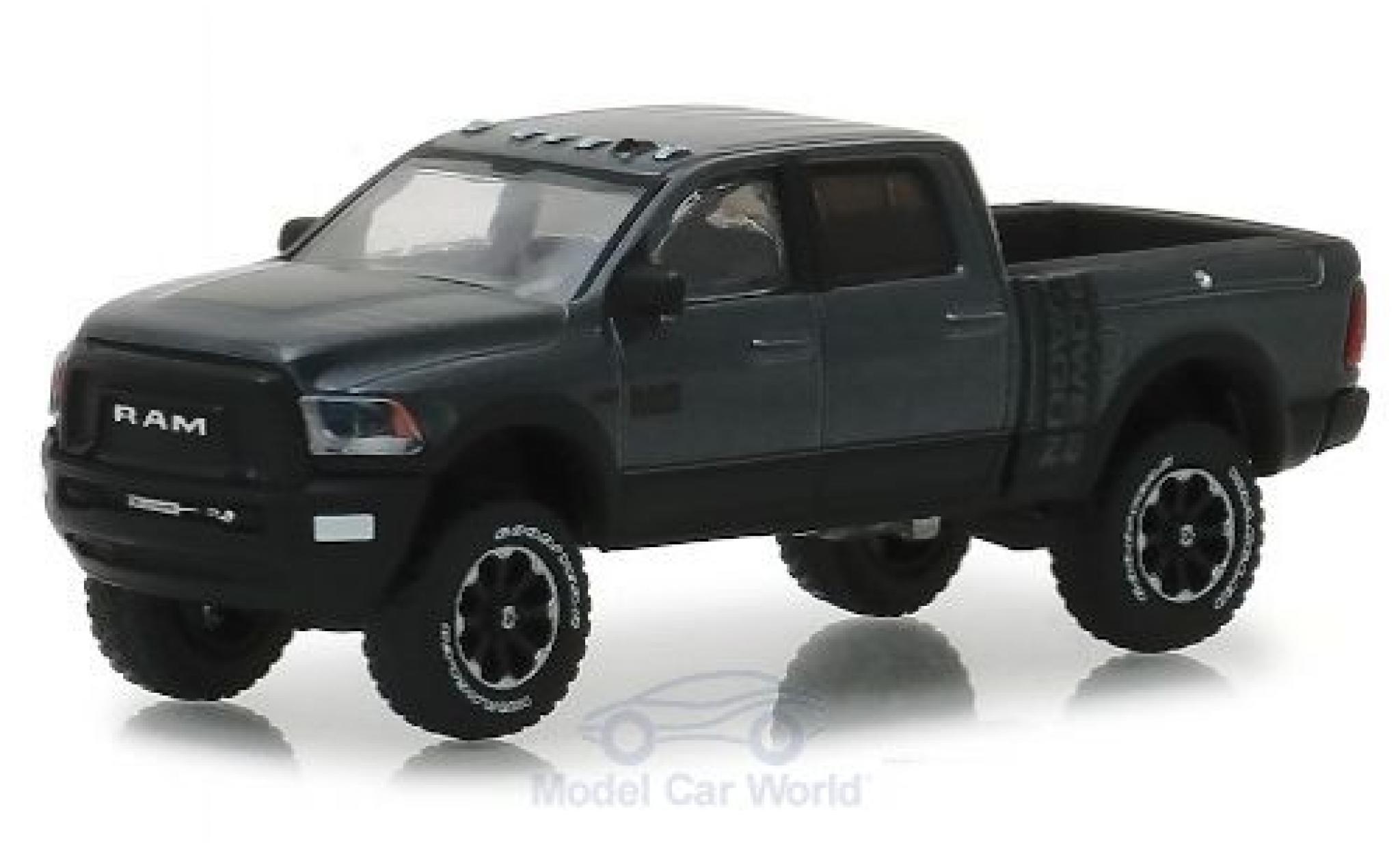 Dodge RAM 1/64 Greenlight 2500 Power Wagon metallico grigio/nero 2018 modellino in miniatura