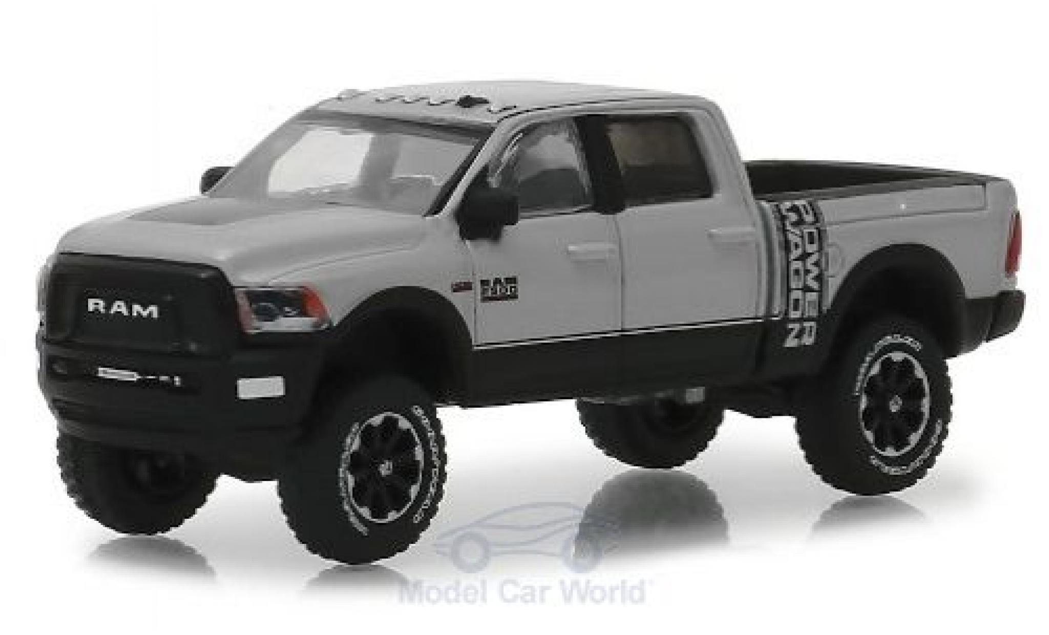 Dodge RAM 1/64 Greenlight 2500 Power Wagon metallico grigio/nero 2018 modellino in miniatura