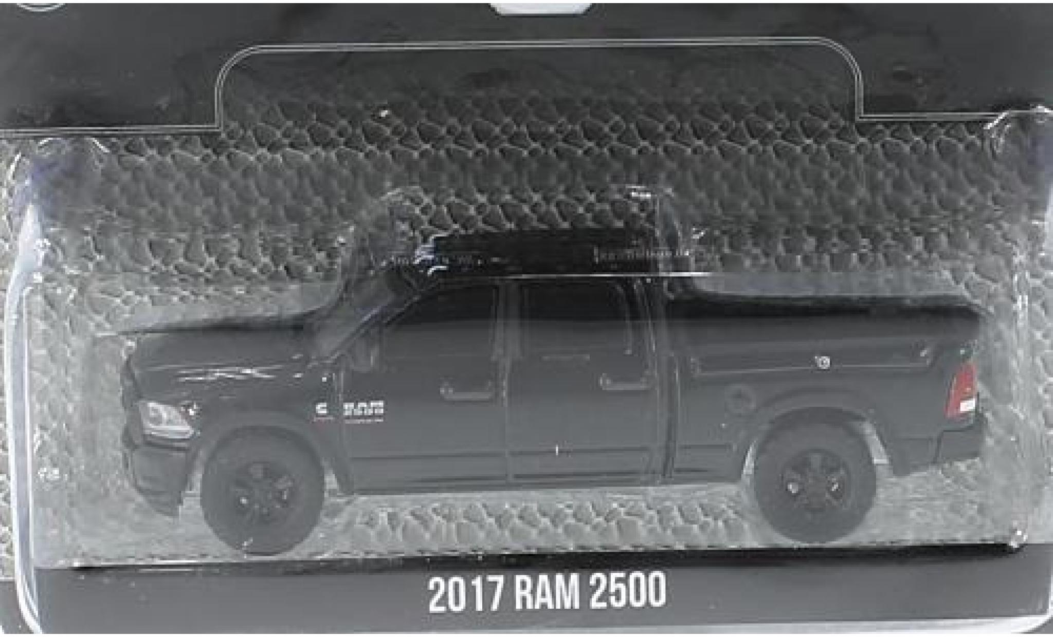 Dodge RAM 1/64 Greenlight 2500 nero 2017 sans Vitrine modellino in miniatura