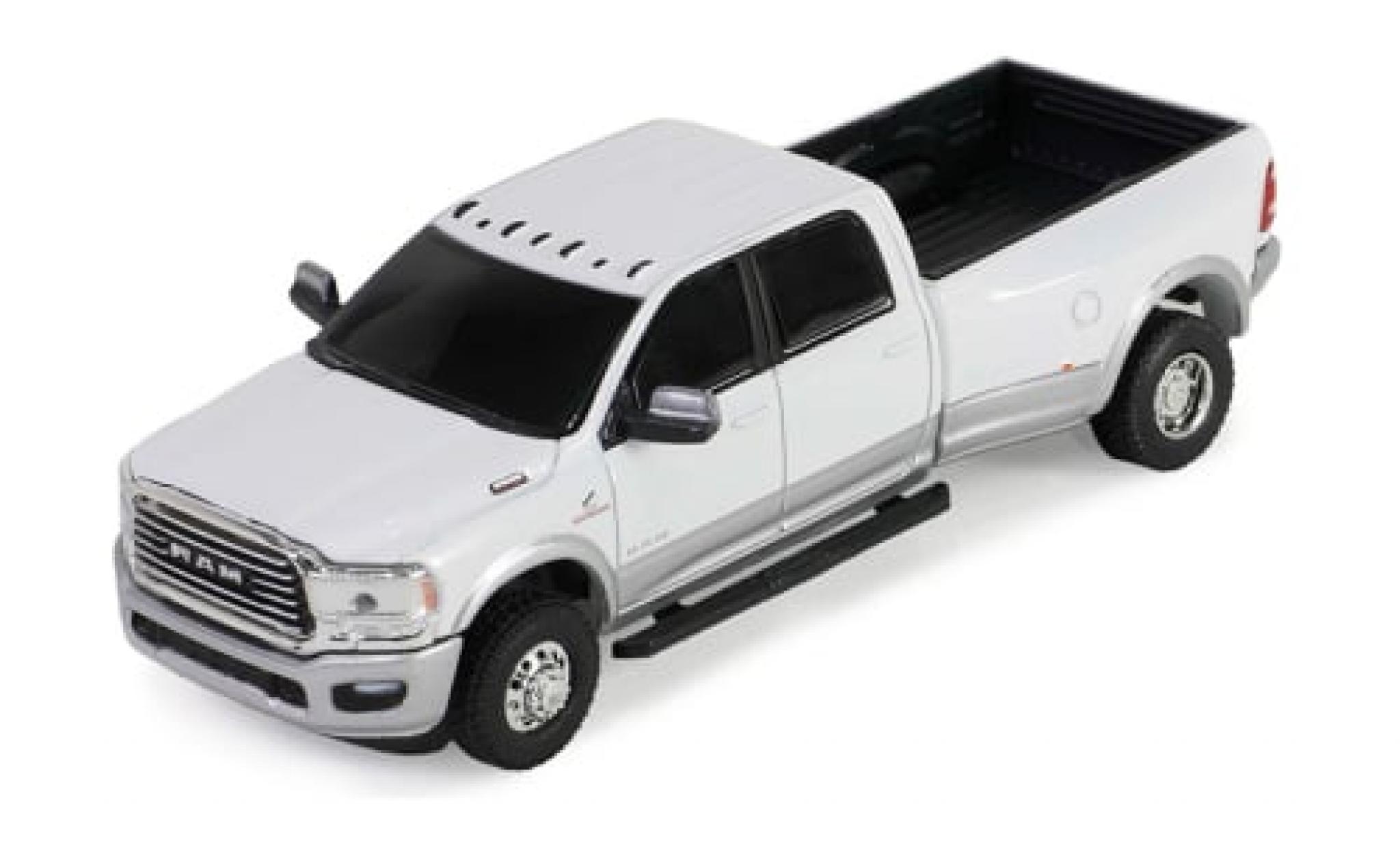 RAM 3 1/64 Greenlight Dodge 500 Laramie Dually weiss 2020 1:64 modellino in miniatura