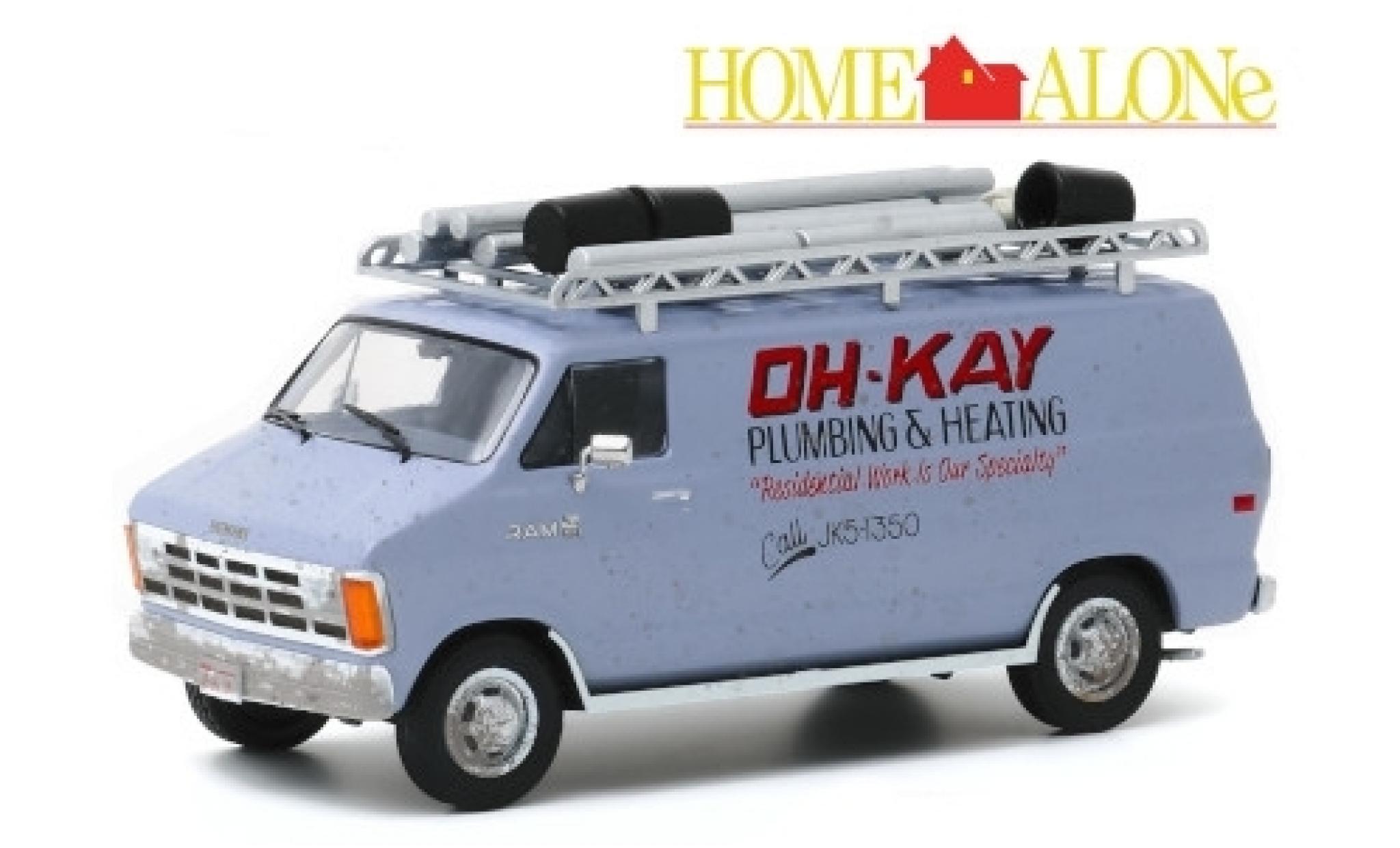 Dodge RAM 1/43 Greenlight Van Oh-Kay Plumbing & Heating 1986 Home Alone (Kevin - Allein � Haus) modellino in miniatura