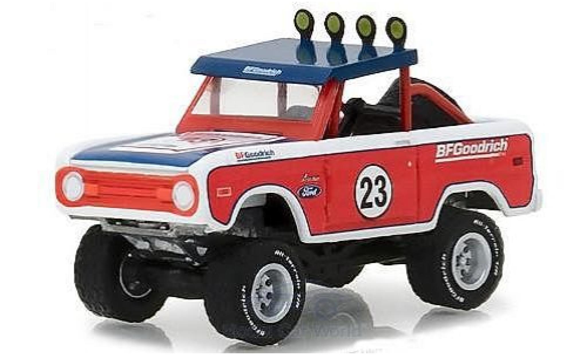 Ford Bronco 1/64 Greenlight Baja BFGoodrich Tires 1966 modellino in miniatura