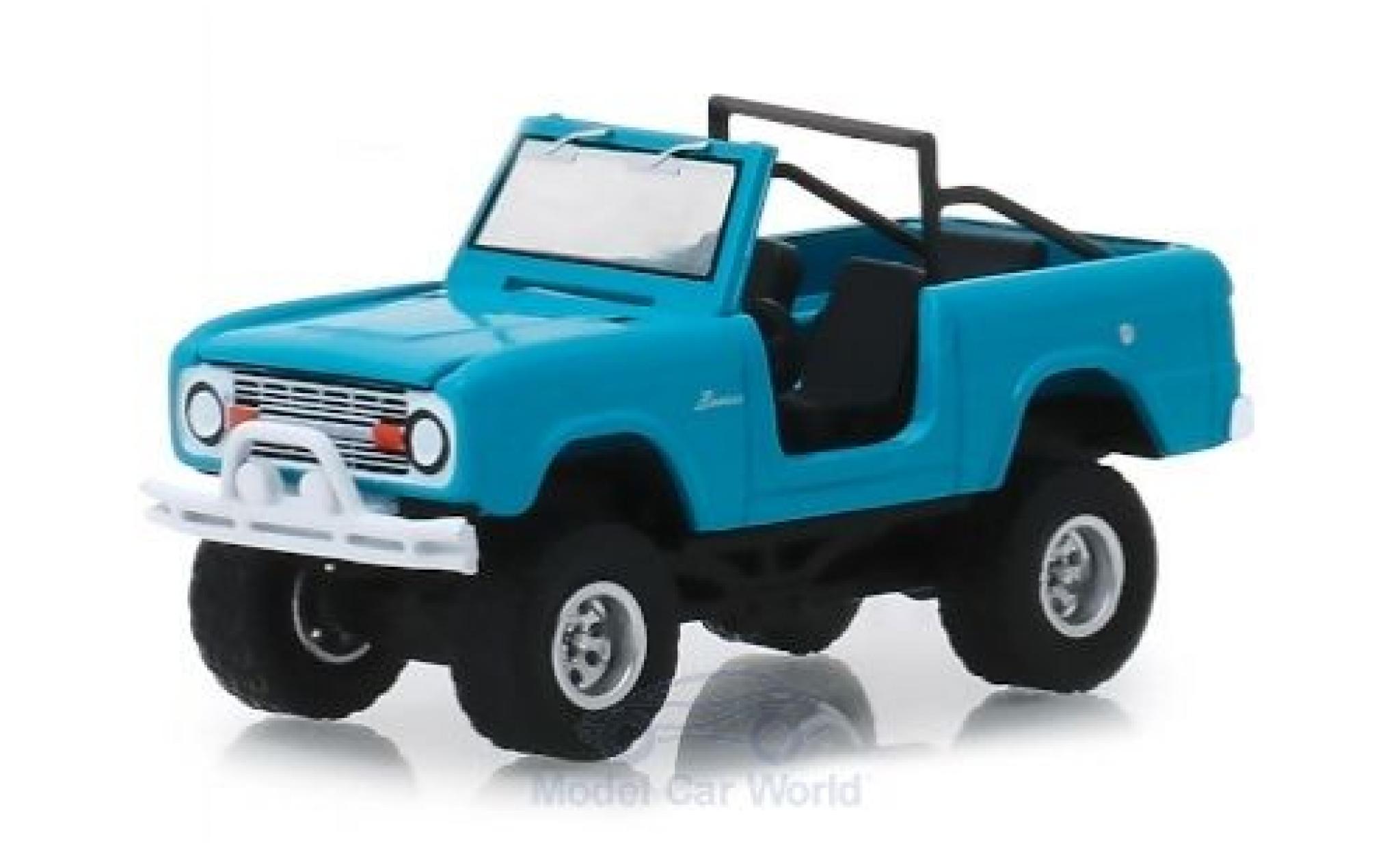 Ford Bronco 1/64 Greenlight blu 1967 modellino in miniatura