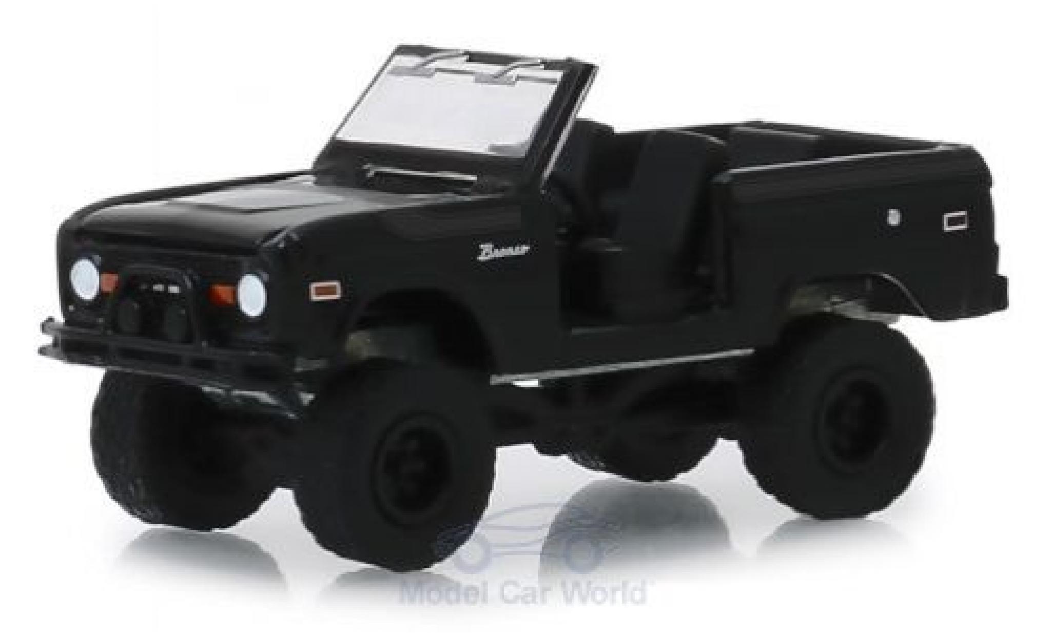 Ford Bronco 1/64 Greenlight nero 1969 modellino in miniatura
