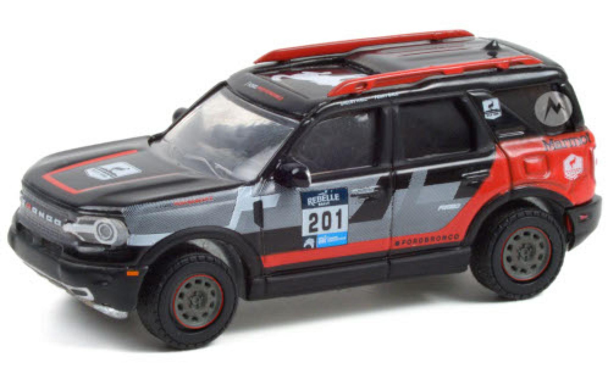 Ford Bronco 1/64 Greenlight Sport No.201 Perfomance Rebelle Rally 2021 modellino in miniatura