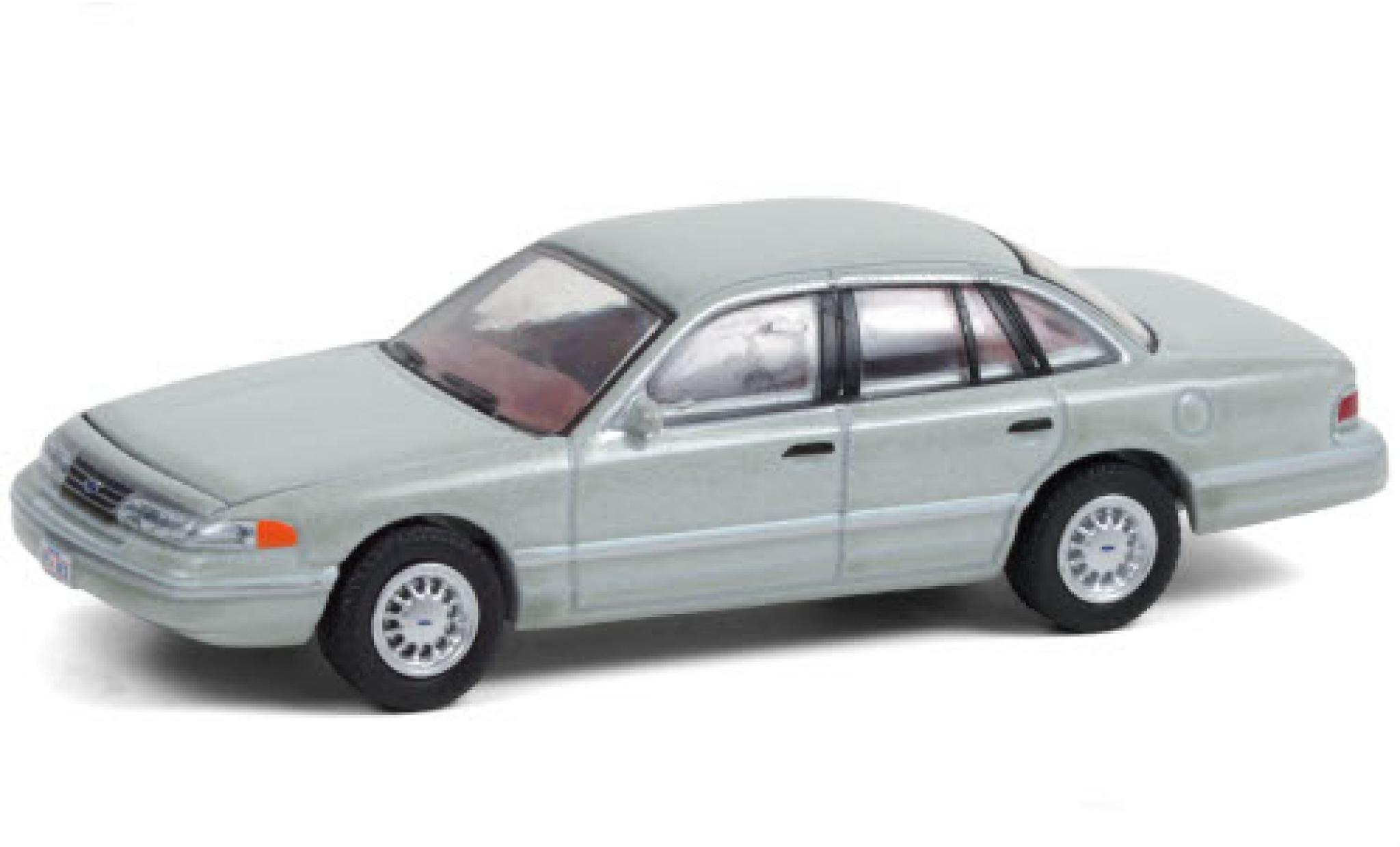 Ford Crown 1/64 Greenlight Victoria metallico grigio 1993 The X-Files modellino in miniatura
