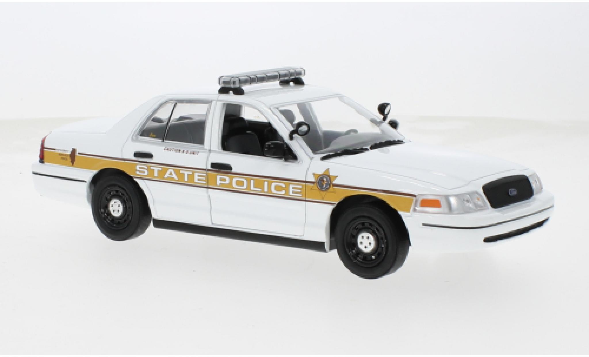 Ford Crown 1/24 Greenlight Victoria Police Interceptor 2009 Illinois State Police 1:24 modellino in miniatura