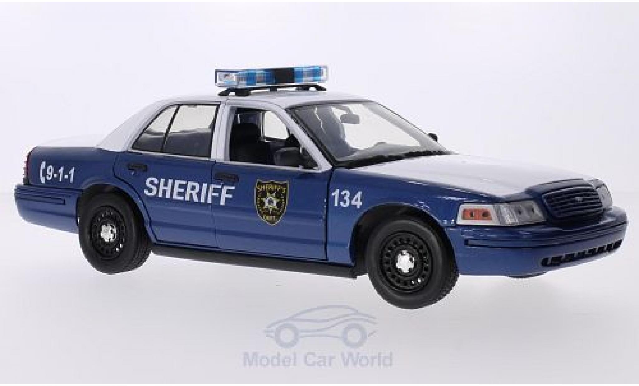 Ford Crown 1/18 Greenlight Victoria Police Interceptor 2010 The Walking Dead modellino in miniatura