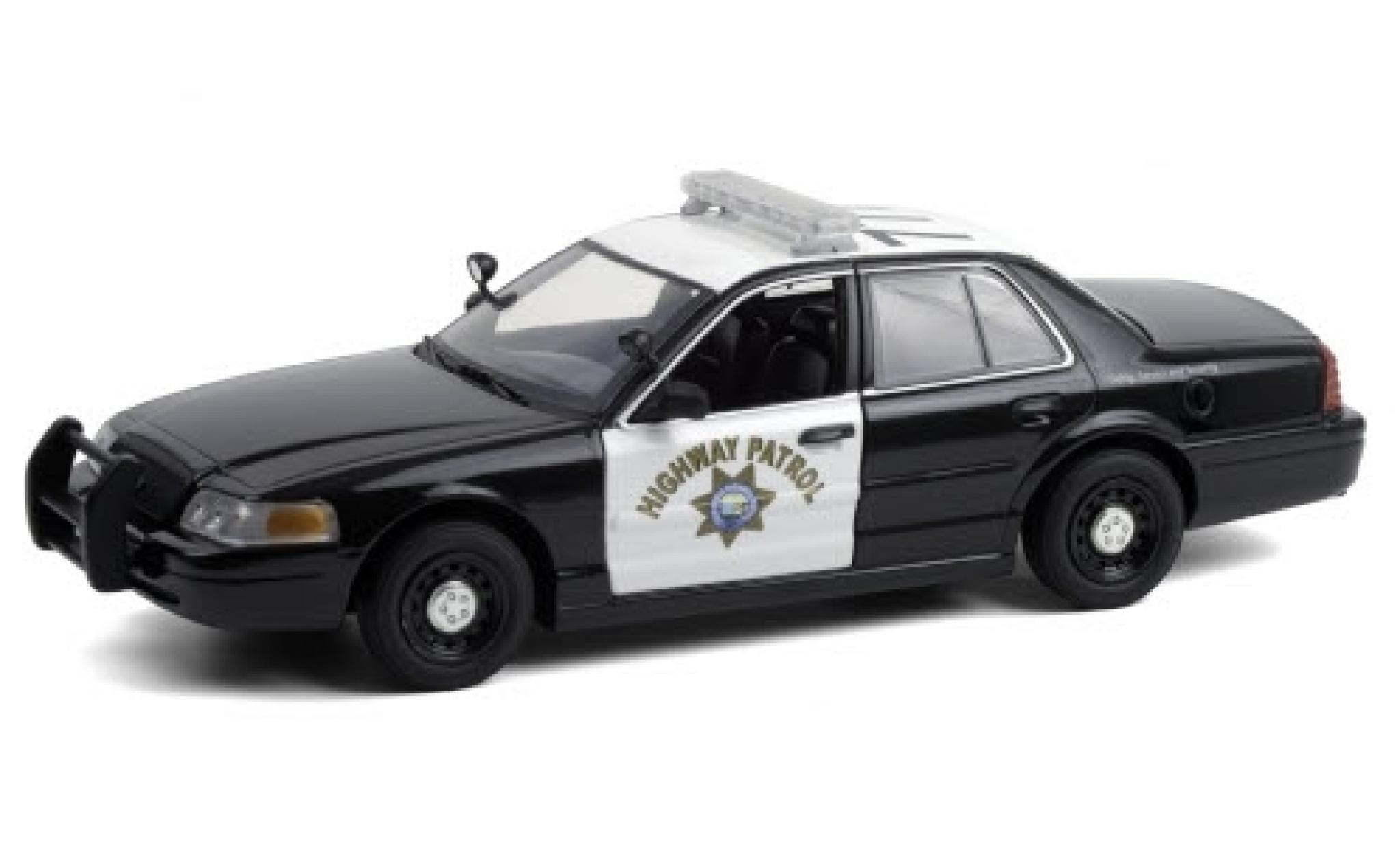 Ford Crown 1/24 Greenlight Victoria Police Interceptor California Highway Patrol 2008 modellino in miniatura