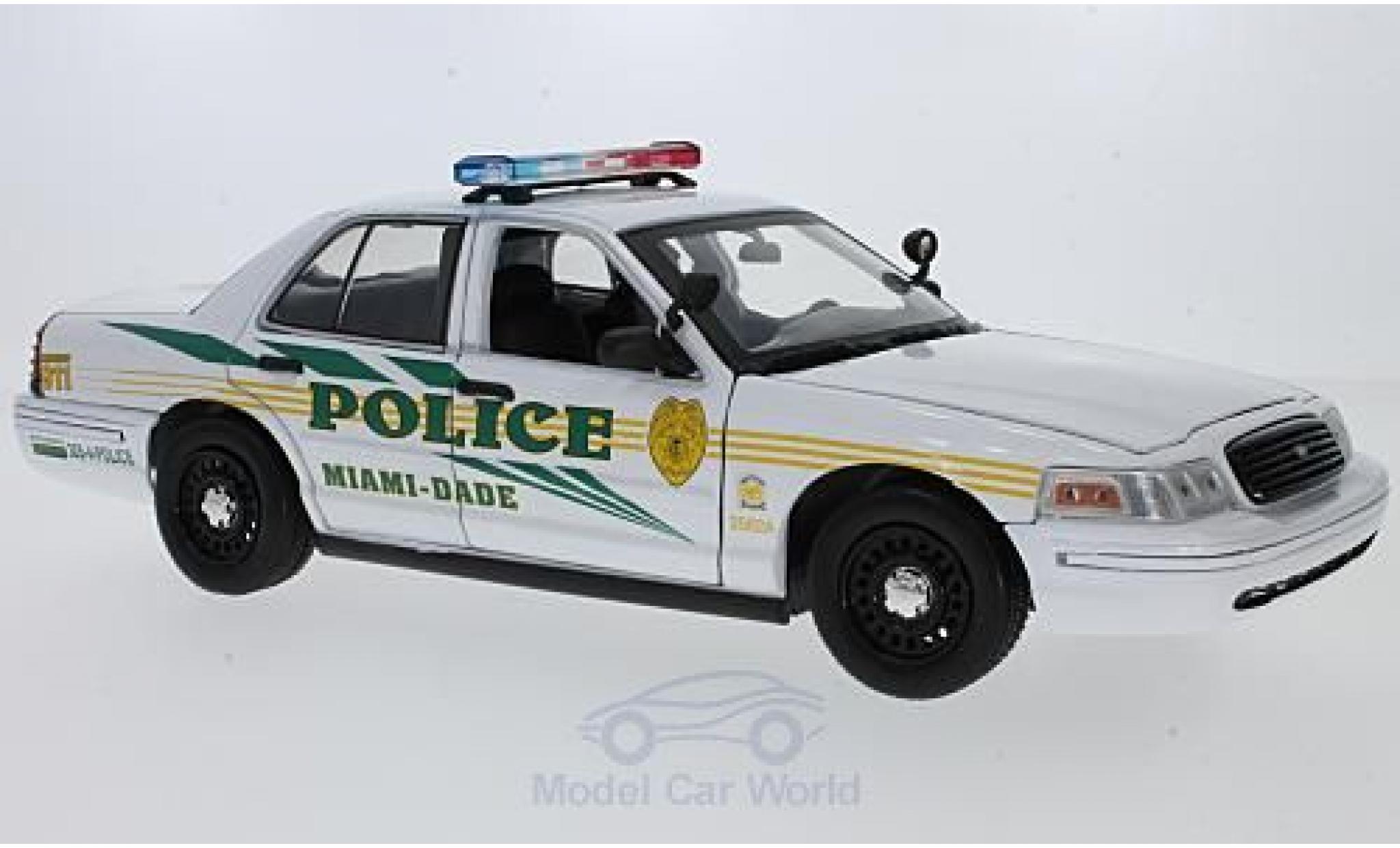 Ford Crown 1/18 Greenlight Victoria Police Interceptor CSI: Miami (TV Serie) 2003 modellino in miniatura
