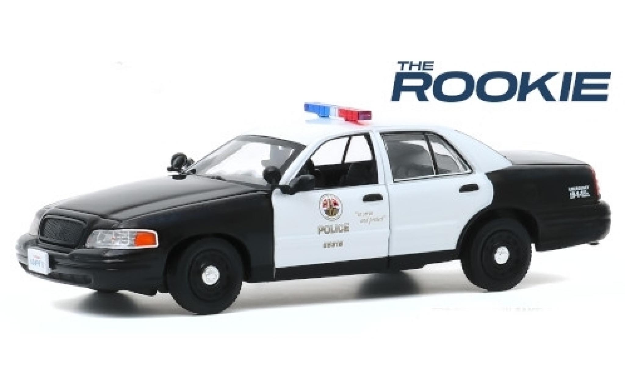 Ford Crown 1/24 Greenlight Victoria Police Interceptor LAPD - Los Angeles Police Department 2008 The Rookie modellino in miniatura